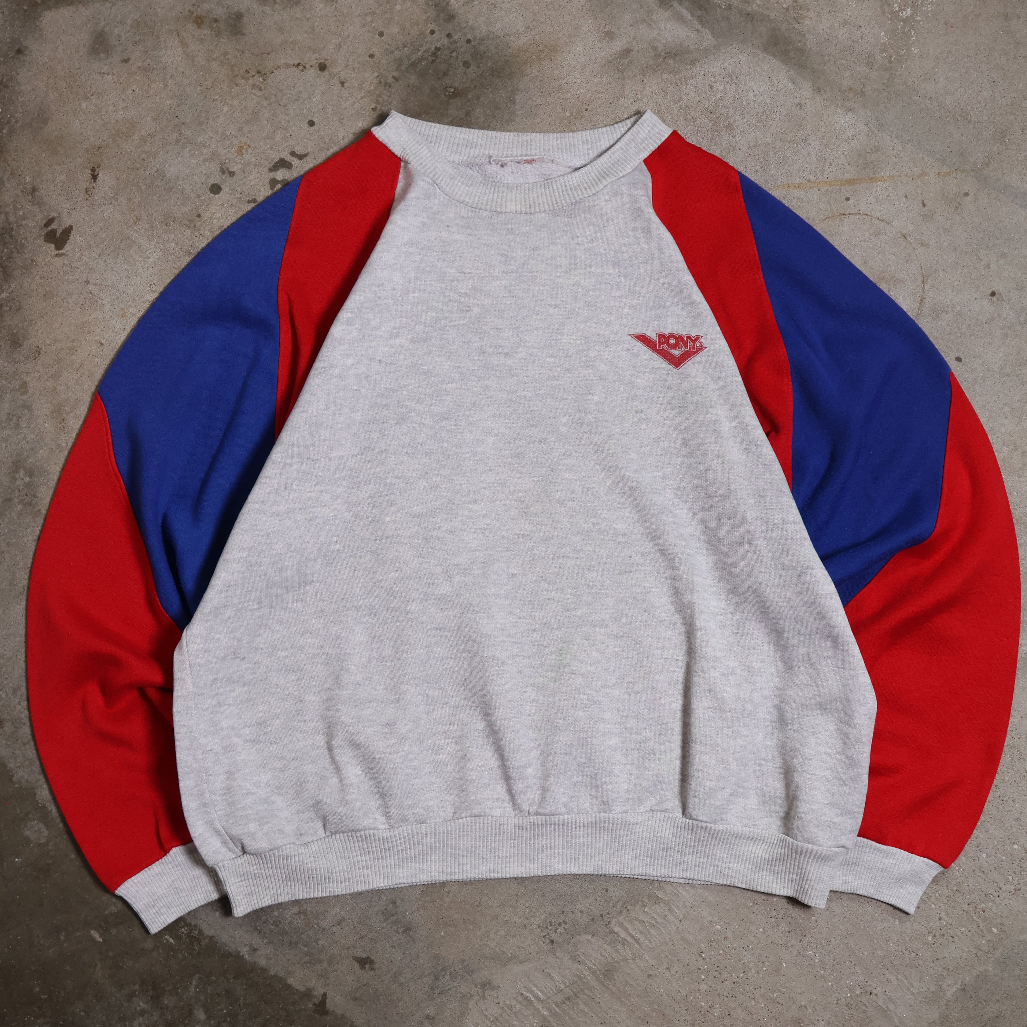 Pony Colorblocked Sweatshirt 90s (Large)