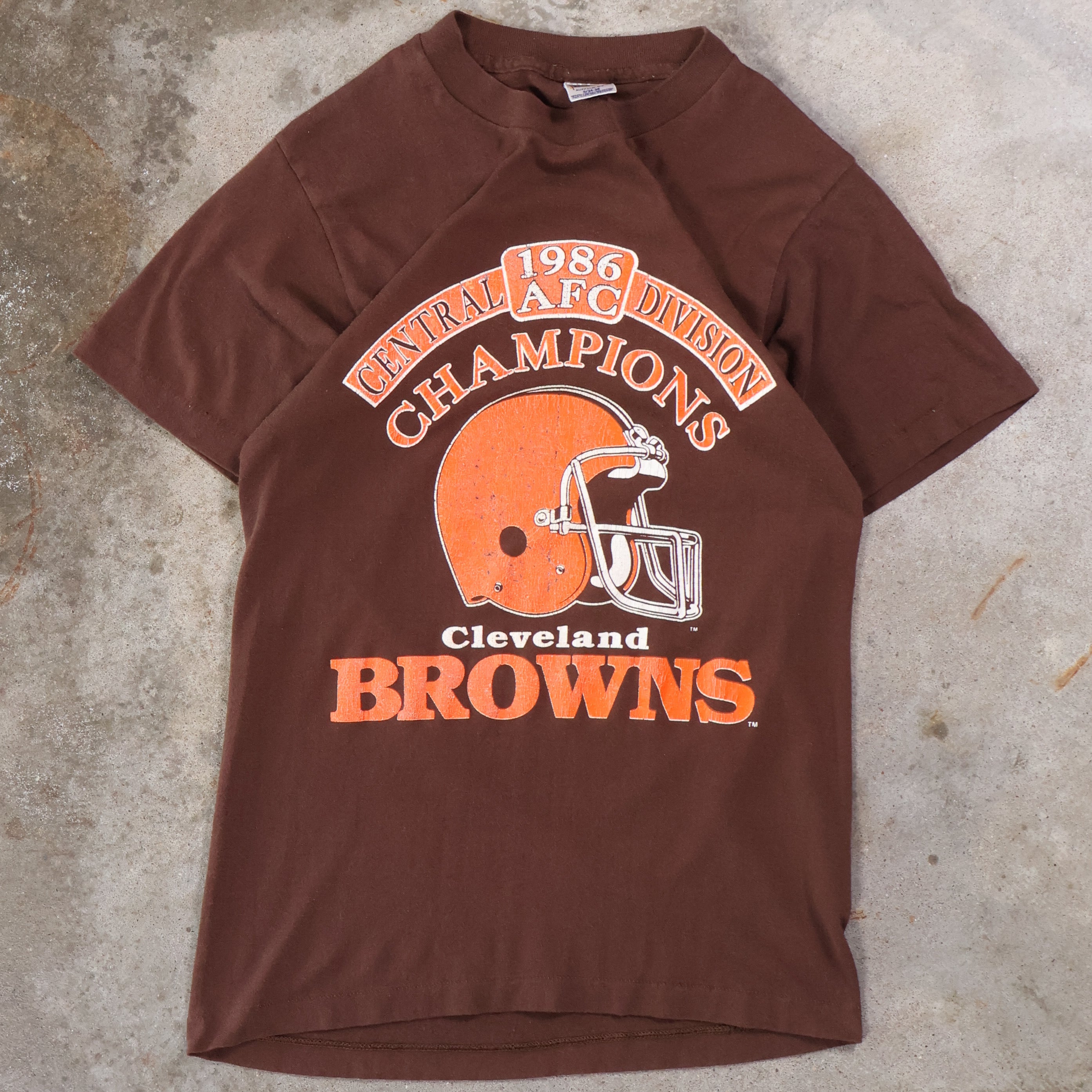 Cleveland Browns 1986 Central Division Champions T-Shirt (Small)