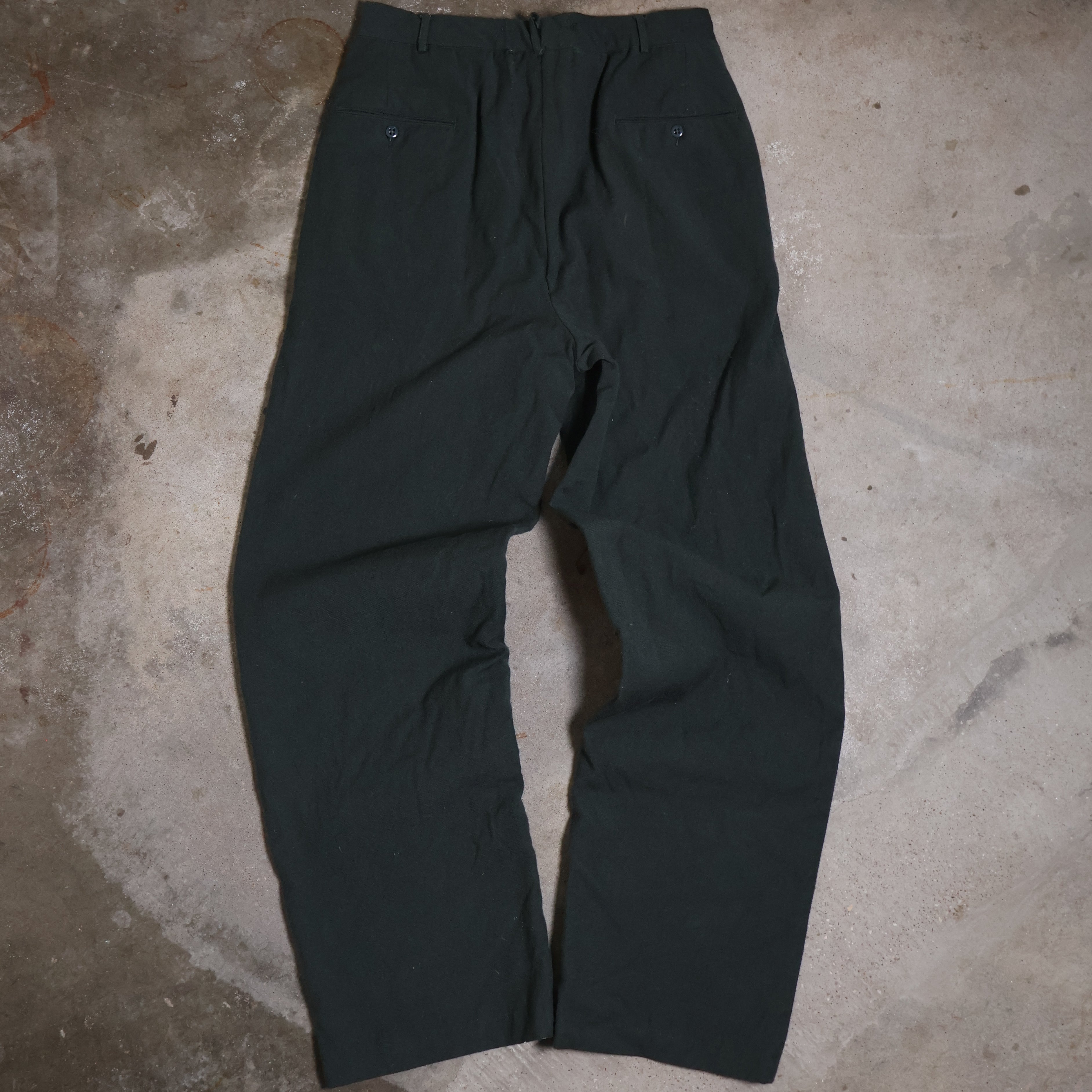 Green Wool Military Trousers 60/70s (32")