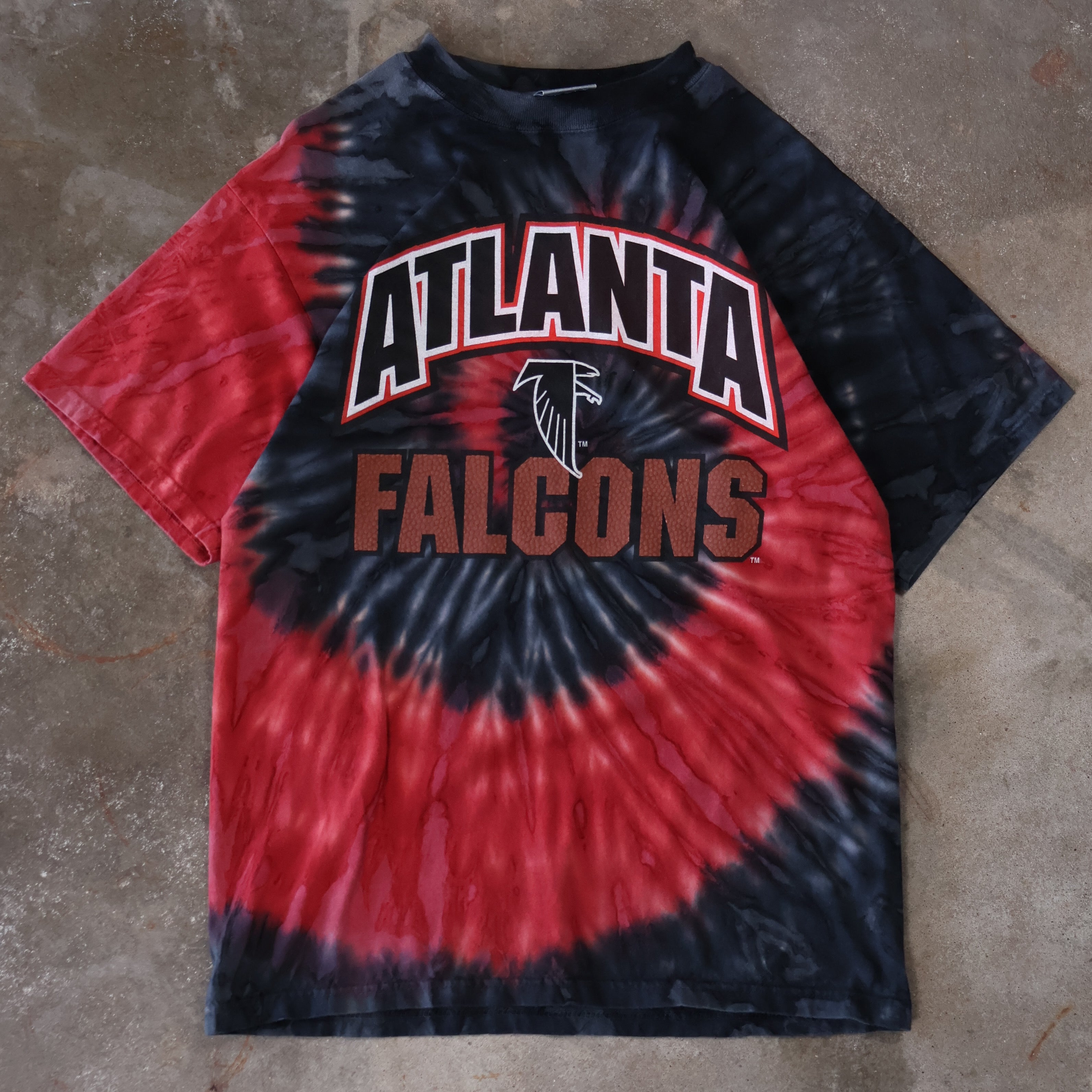 Atlanta Falcons Tie Dye T-Shirt 90s (Medium)