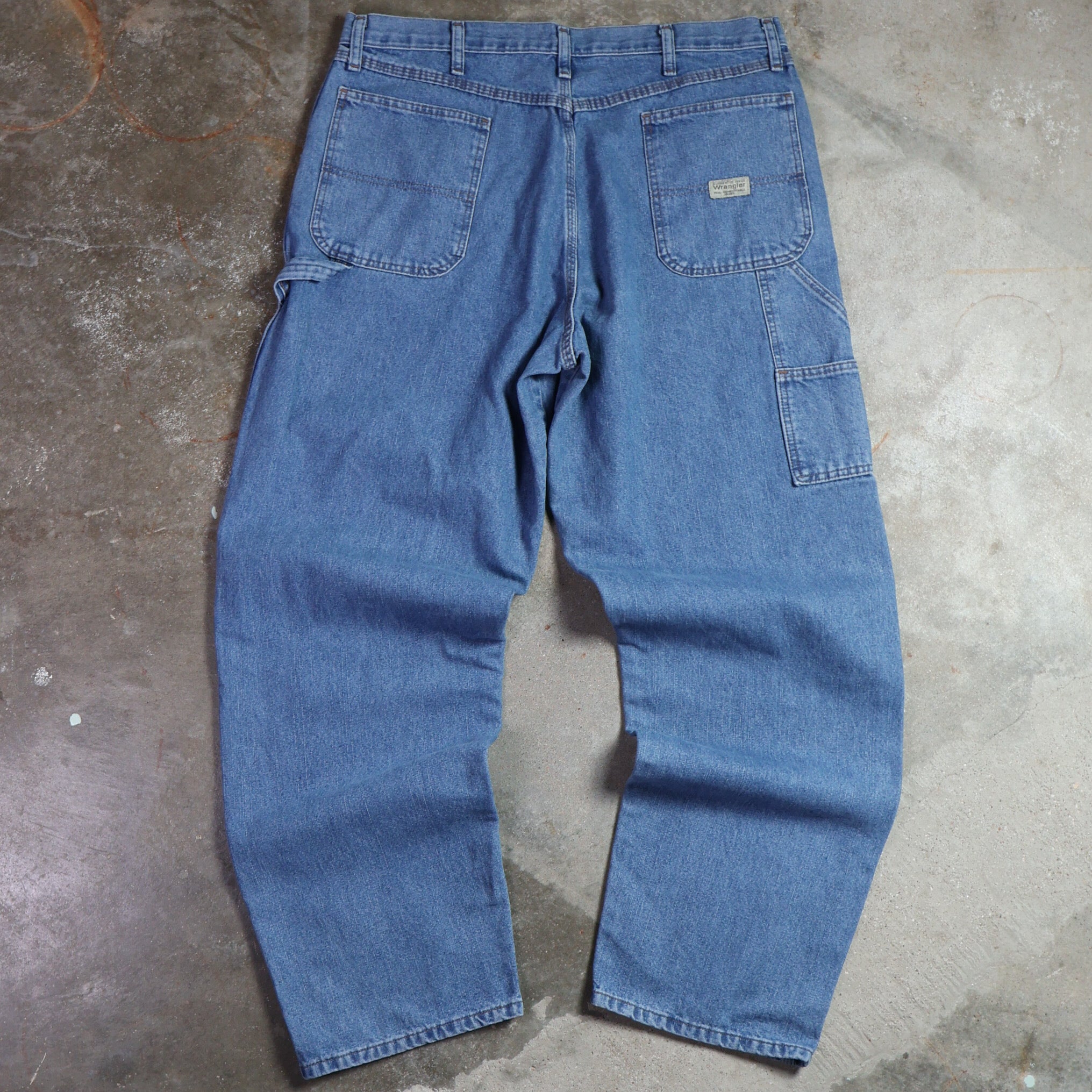 Wrangler Lightwash Denim Carpenter Jeans (38")