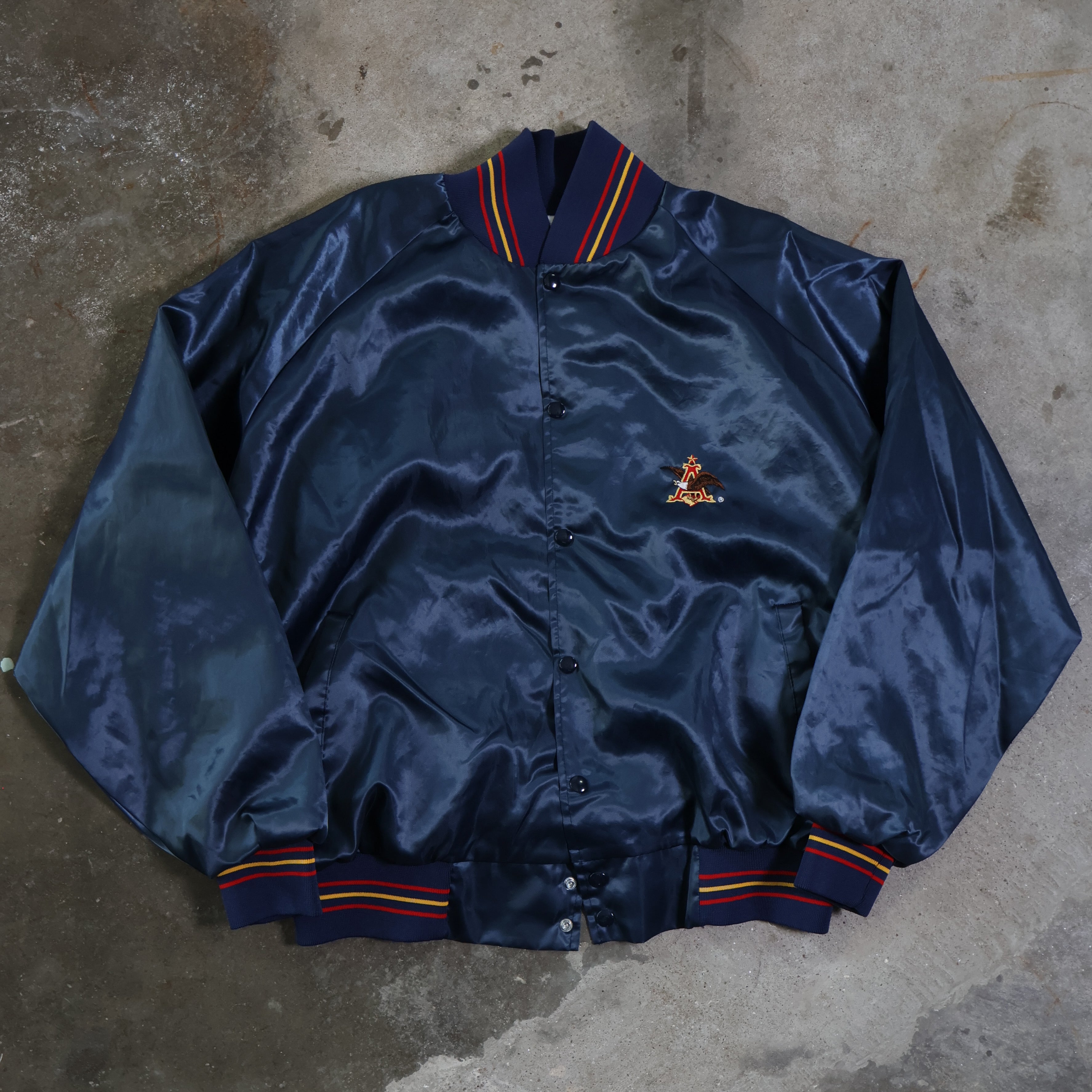 Anheuser Busch Satin Bomber Jacket 90s (XL)