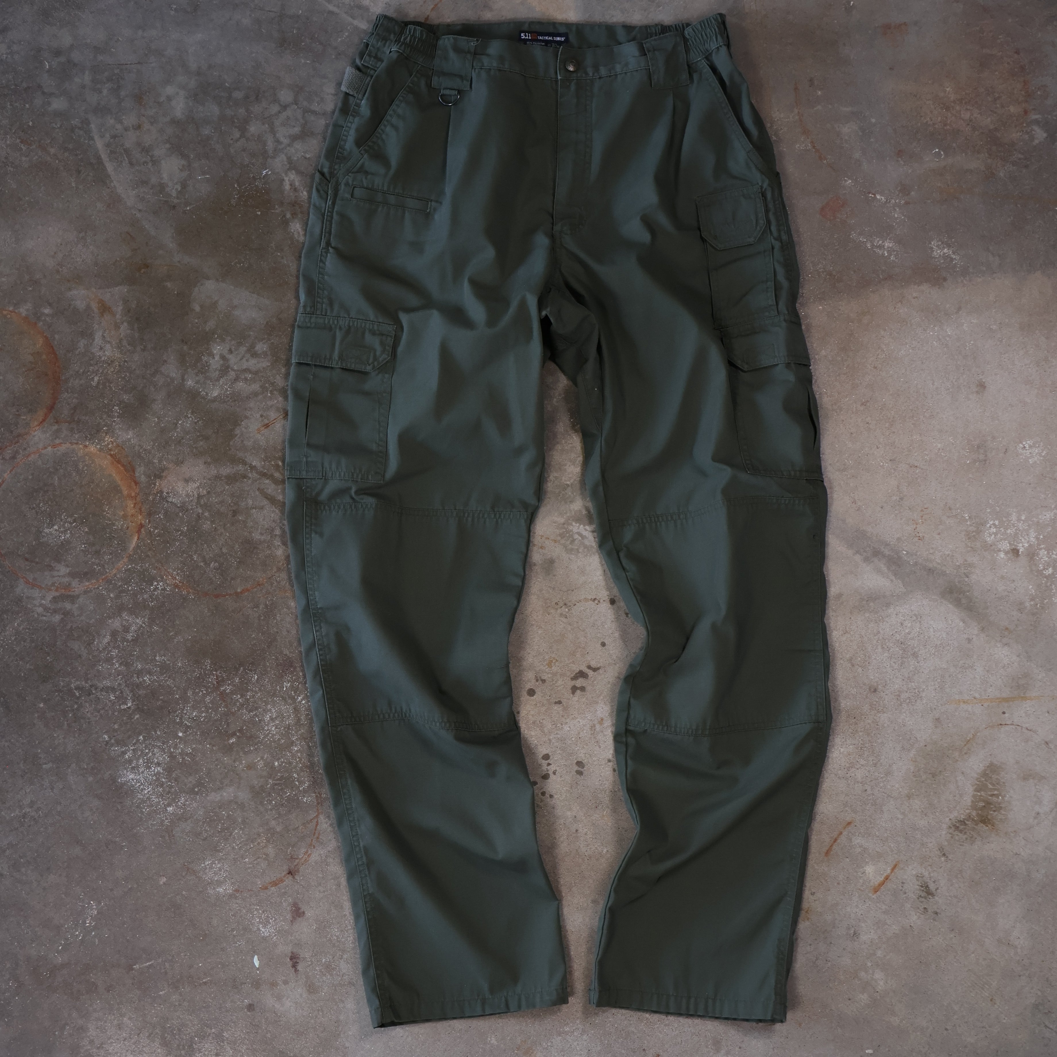Green Tactical 5.11 Double Knee Cargo Pants (34")