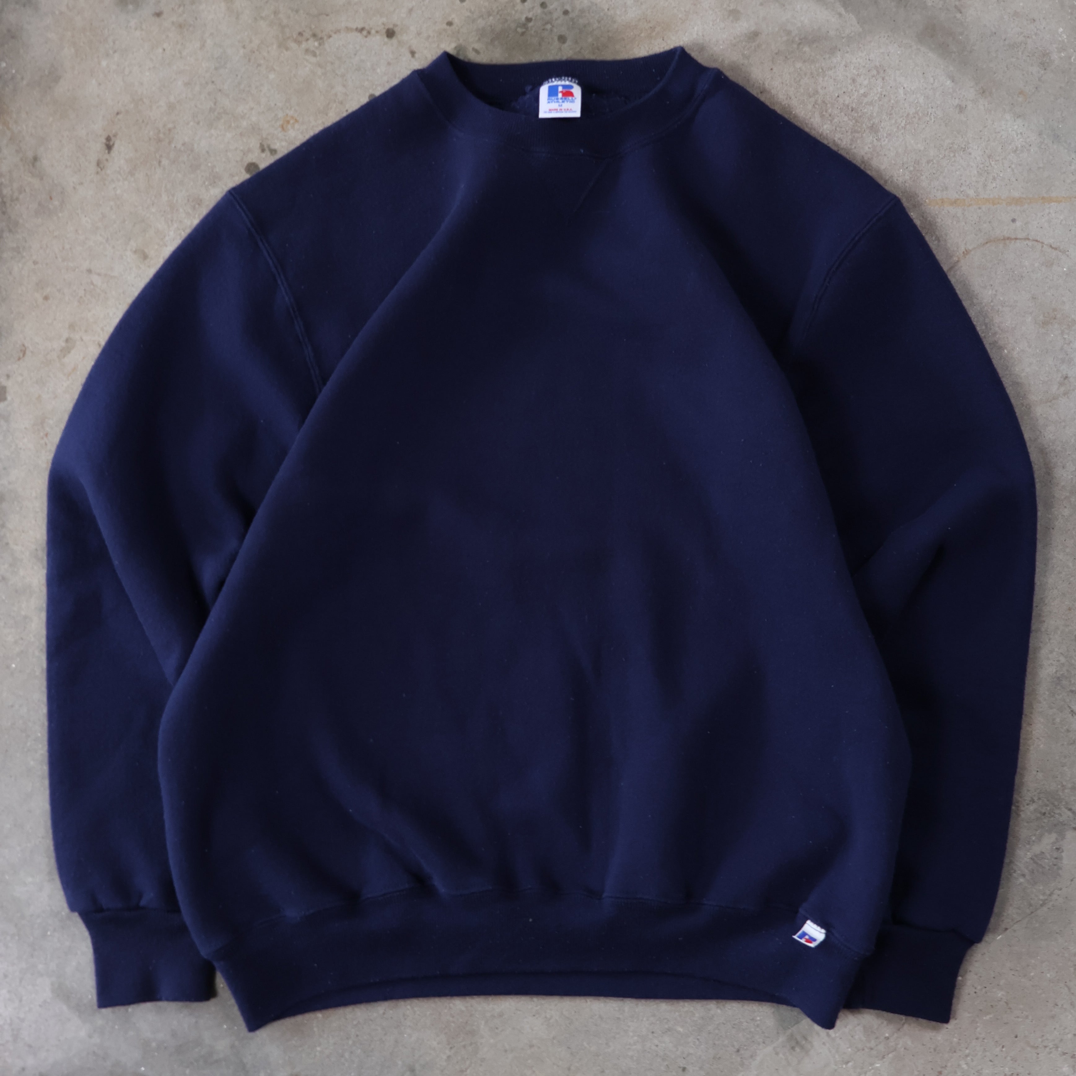 Navy Russell Sweatshirt 80s (Medium)