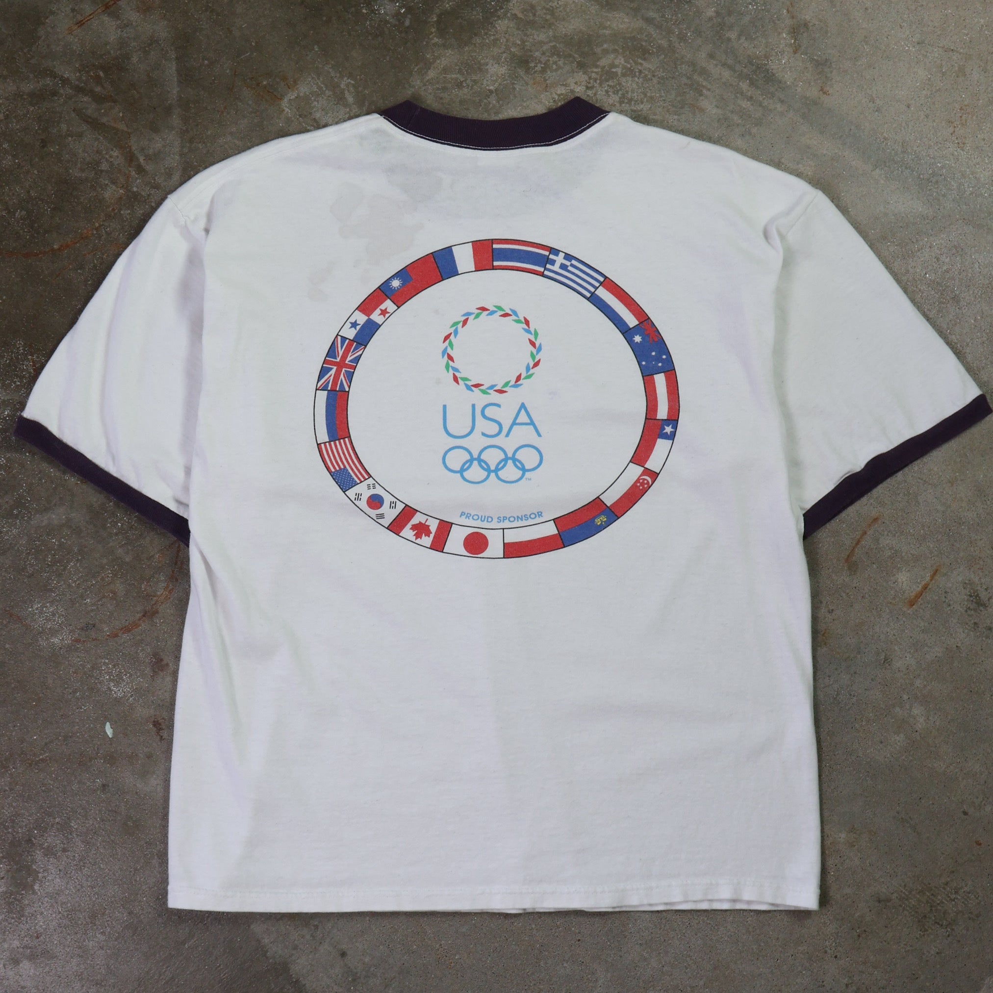 Michelob x USA Olympics Ringer T-Shirt 00s (Large)