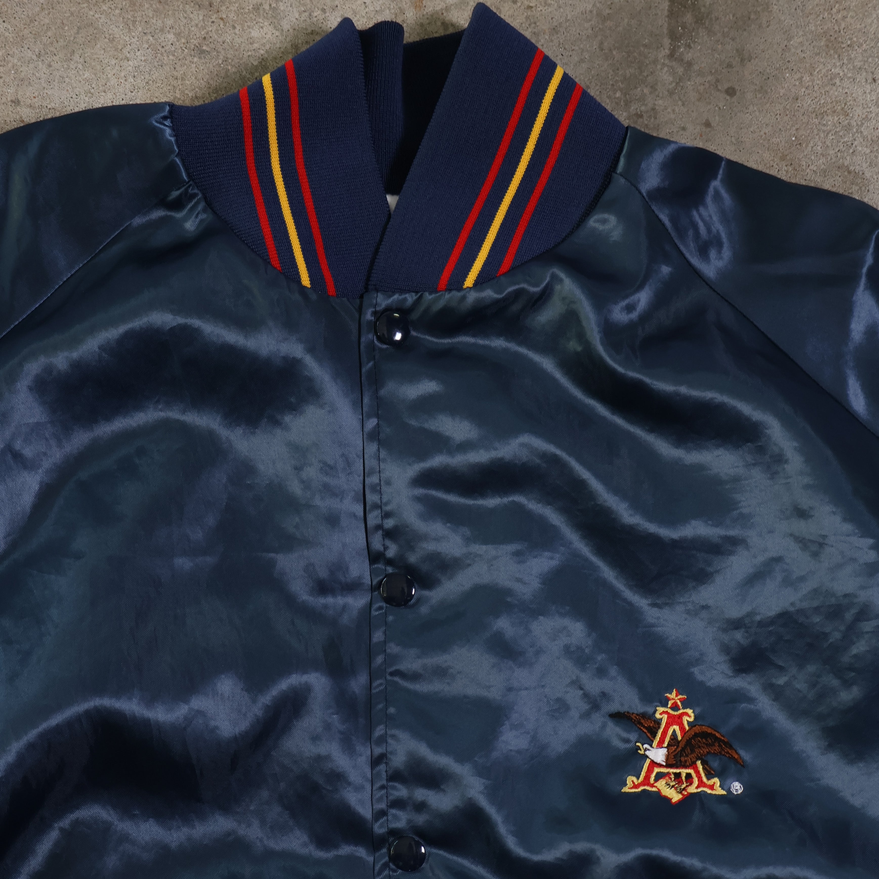 Anheuser Busch Satin Bomber Jacket 90s (XL)