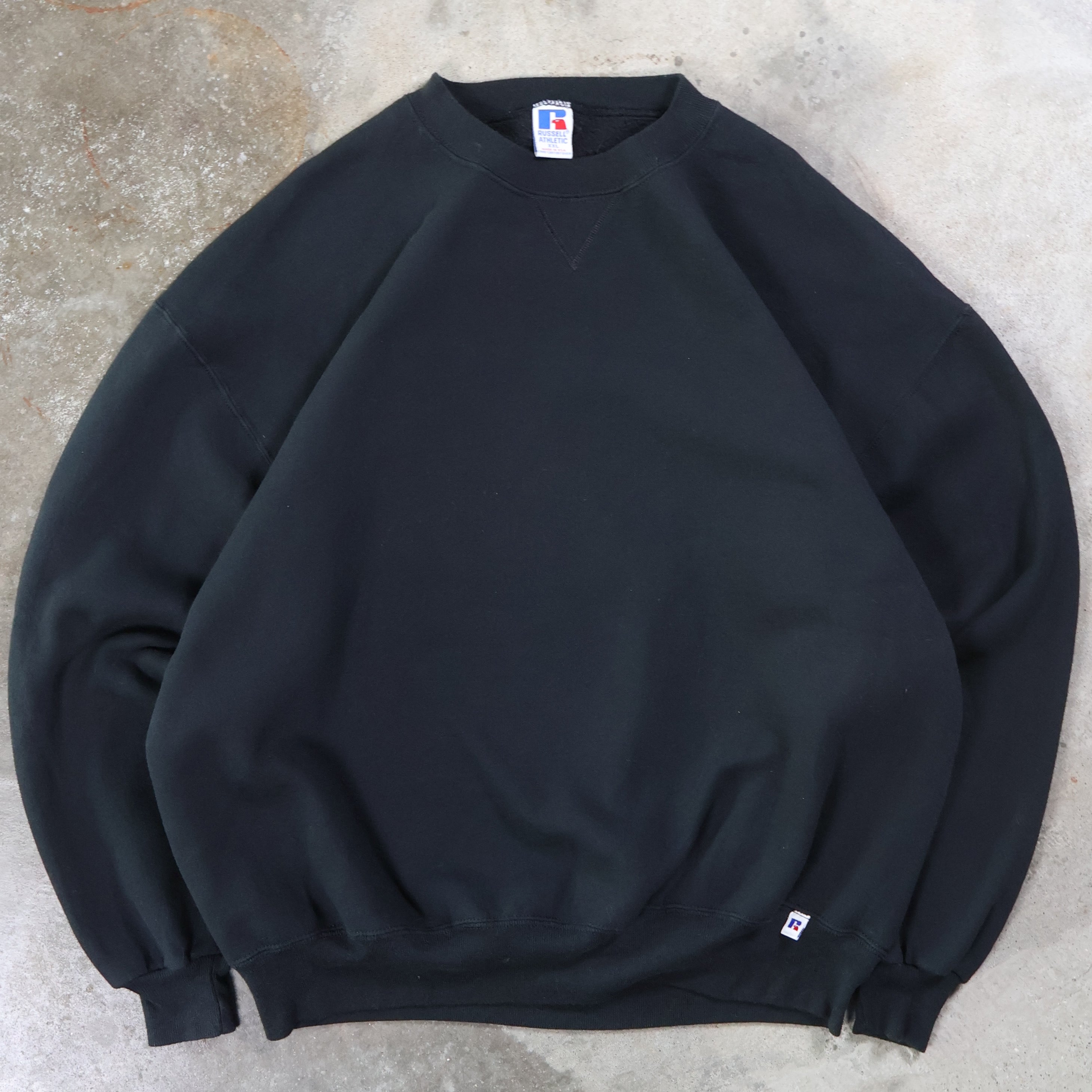 Black Russell Blank Sweatshirt 90s (XXL)