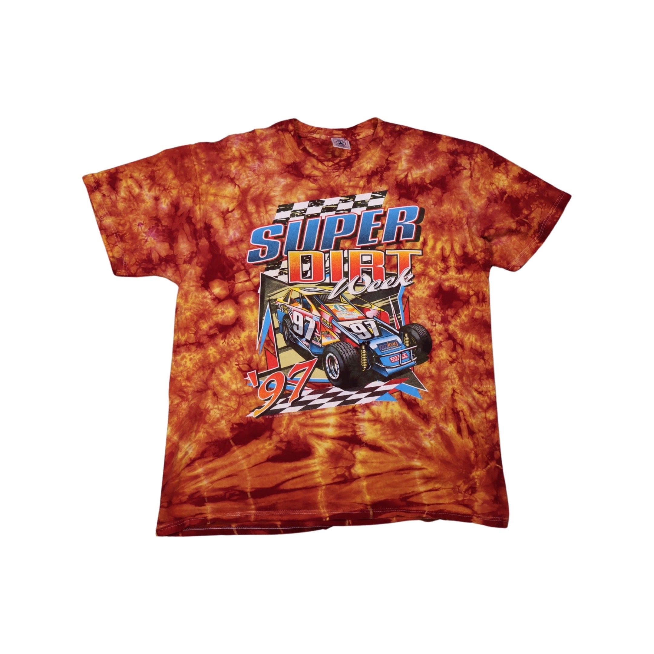 Super Dirt Week 1997 Tie-Dye Racing T-Shirt (XL)