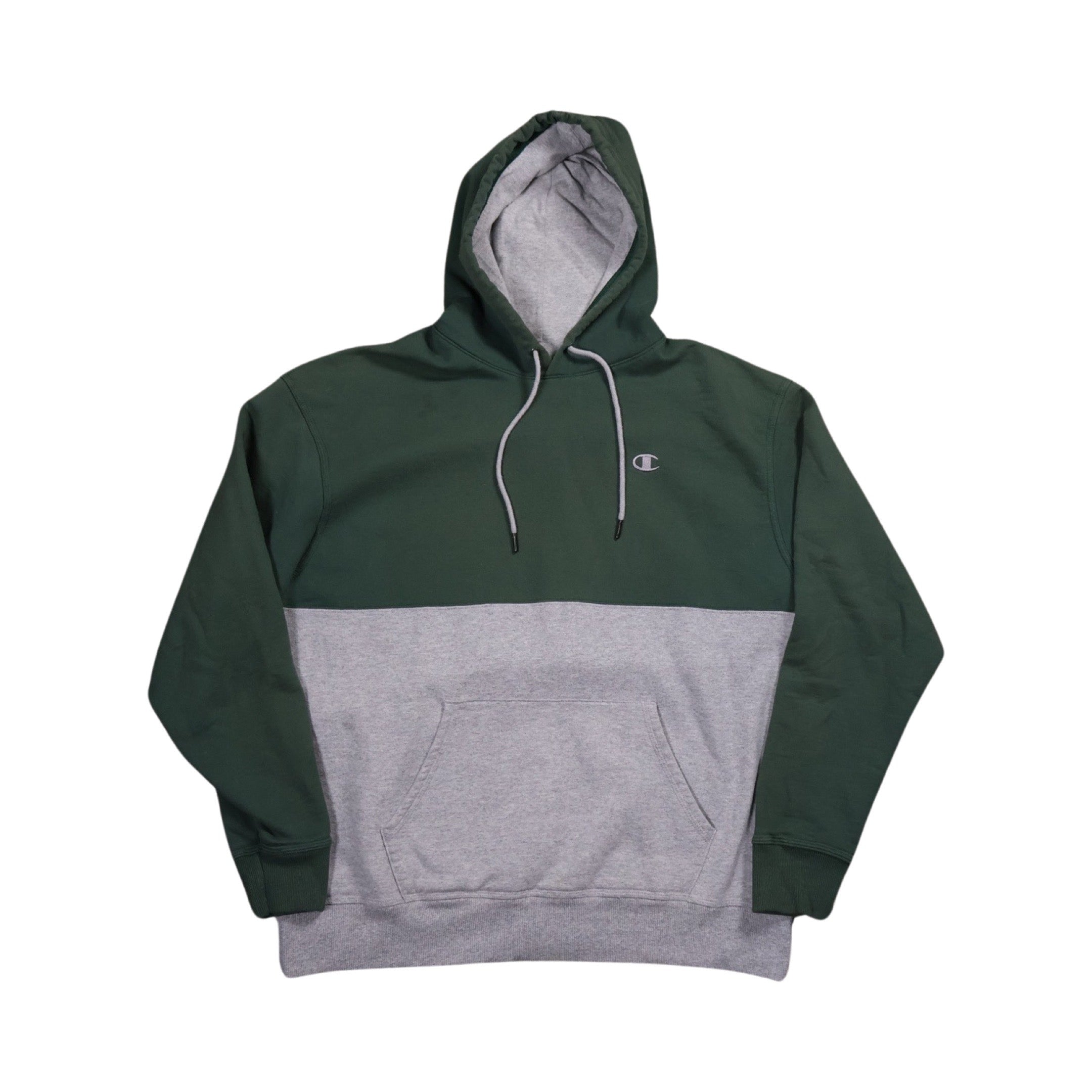 Green Gray 00s Champion Hoodie XL