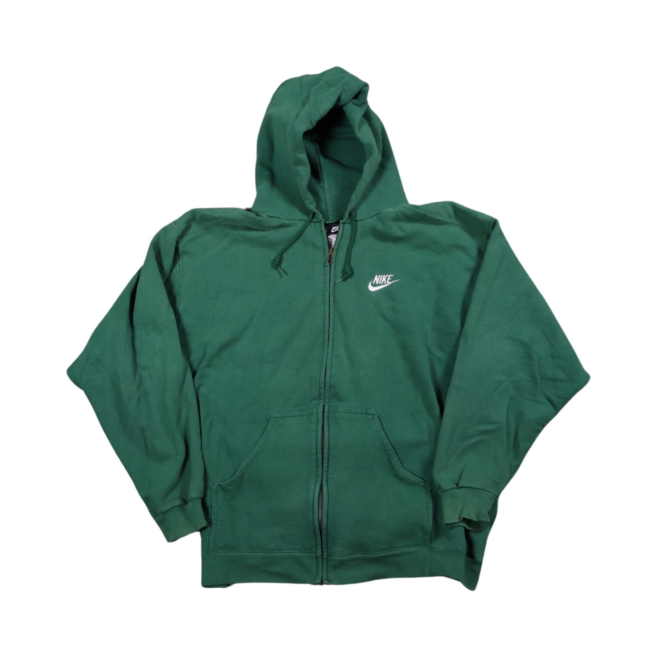 Green Nike 90s Zip Up Hoodie Grail Large