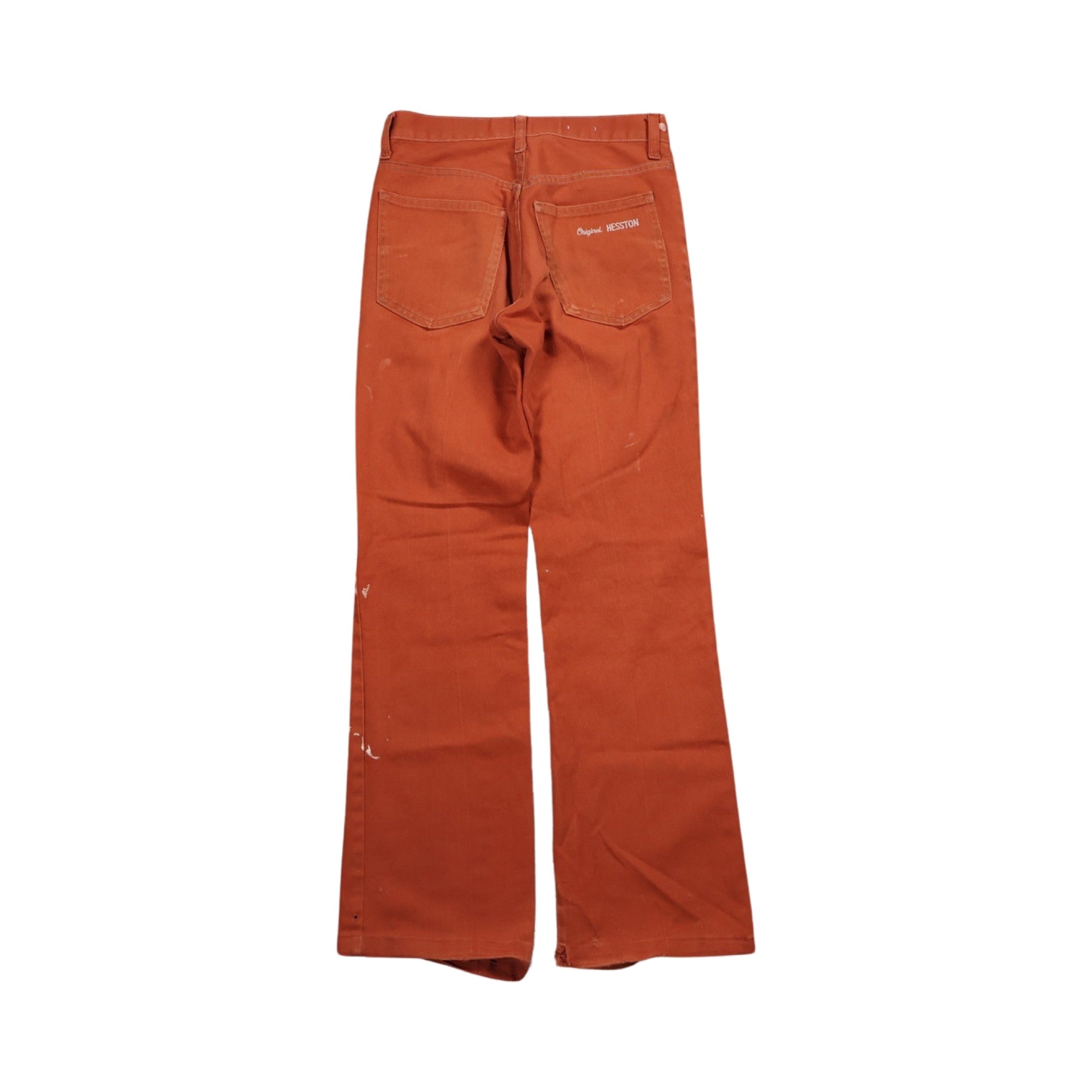 Orange Hesston 70s Flare Pants (28”)