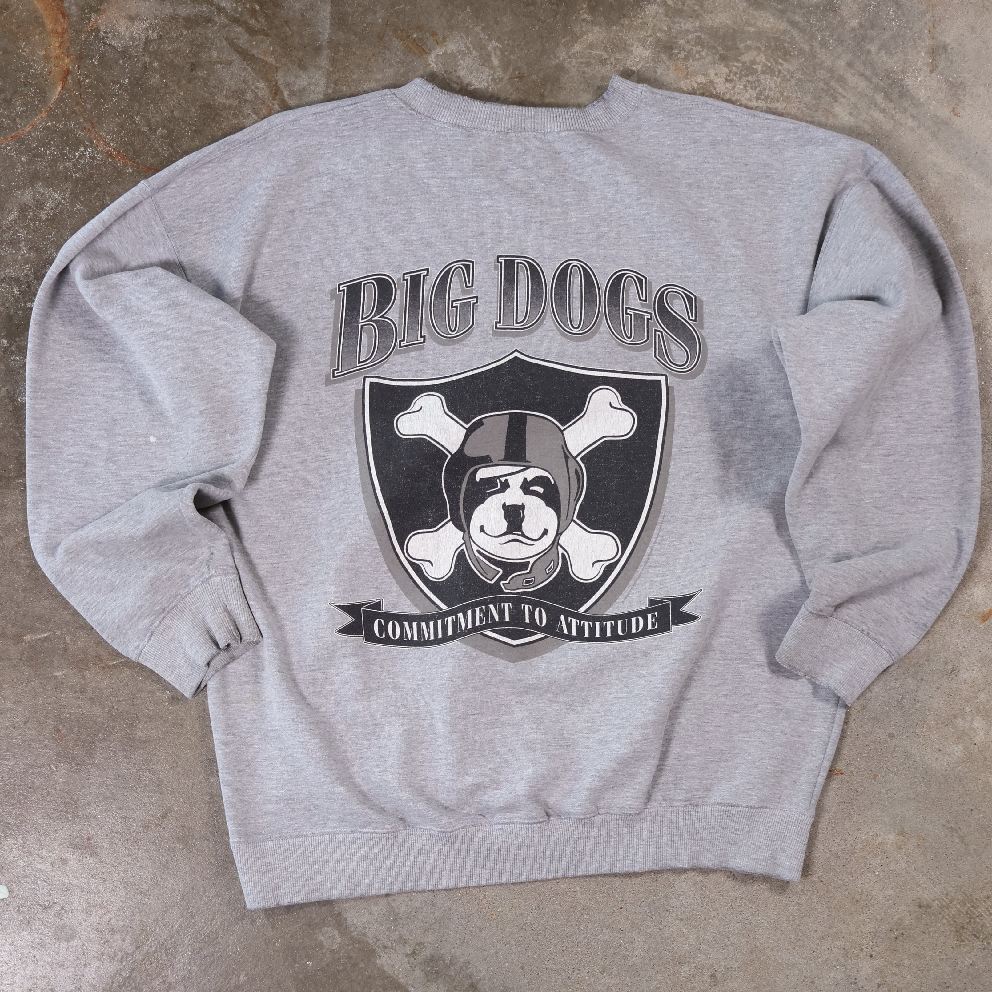 Big Dog x Raiders Football Sweatshirt 90s (Large)