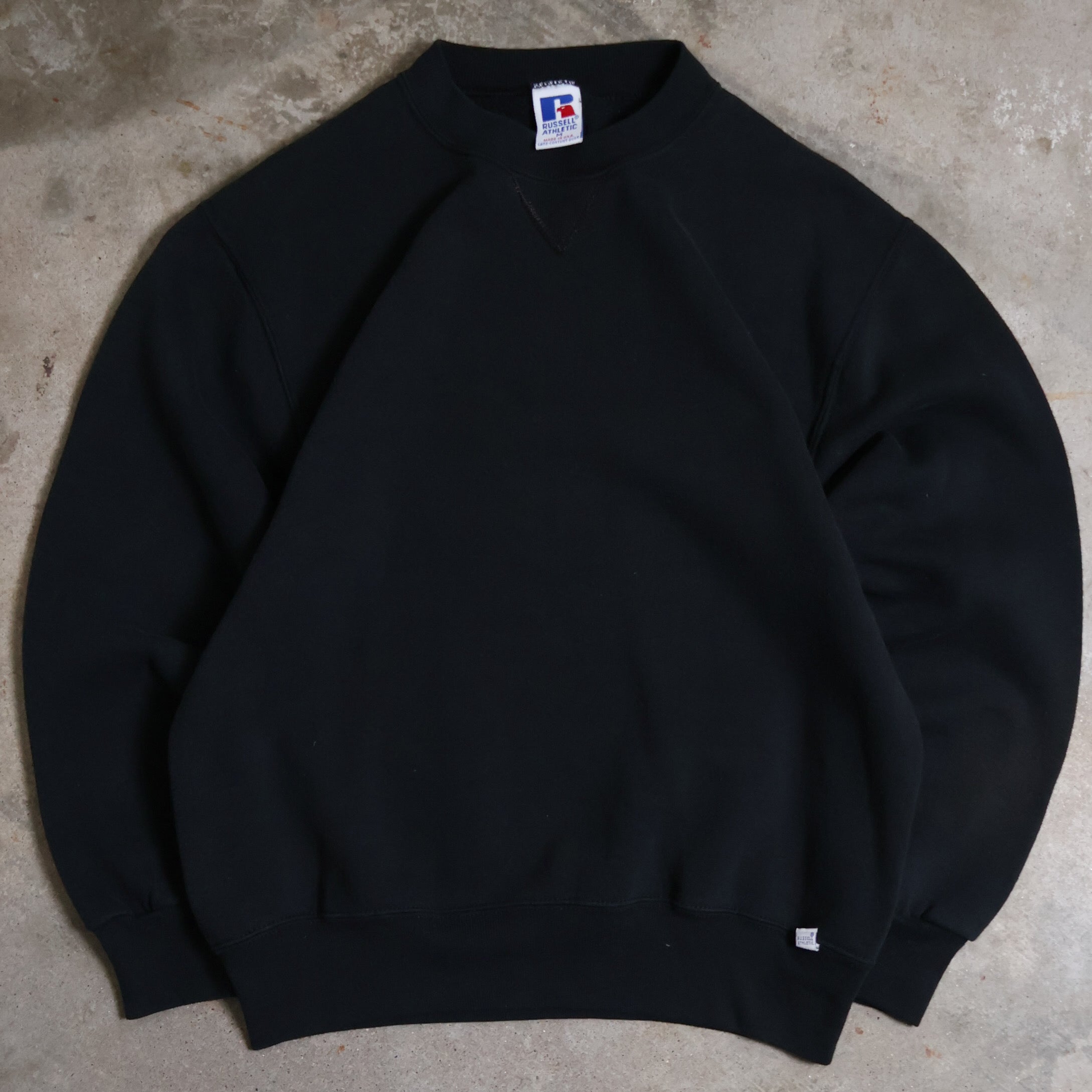 Black Russell Blank Sweatshirt 90s (Medium)