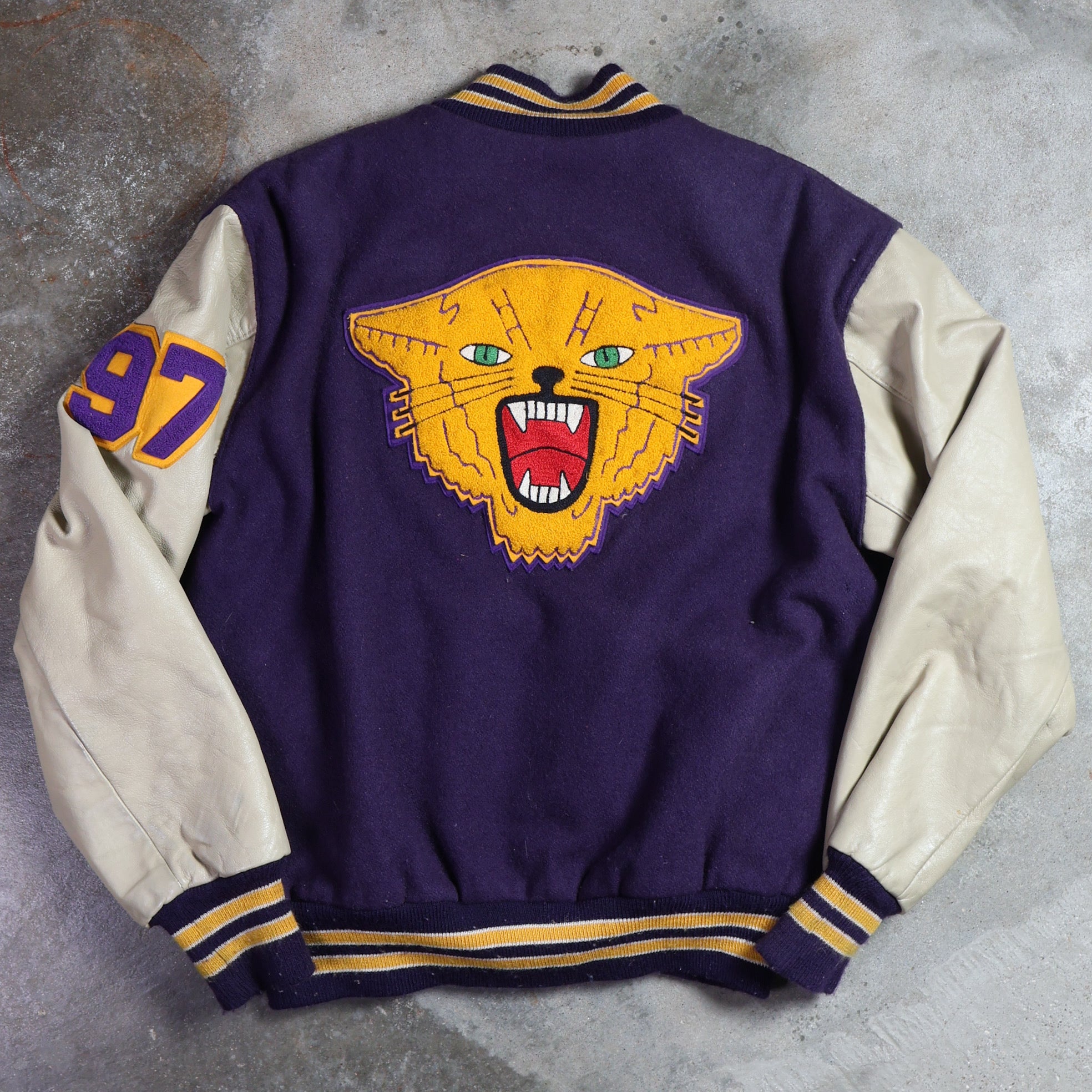 Purple Wildcats Varsity Jacket 1997 (Medium)