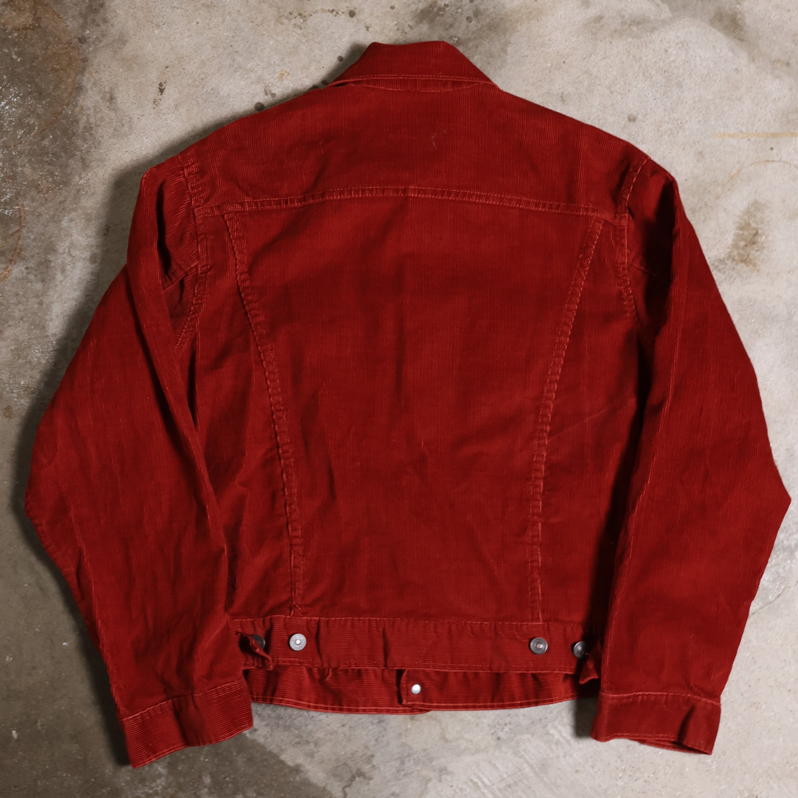 JCPenny 70s Red Corduroy Trucker Jacket (Medium)