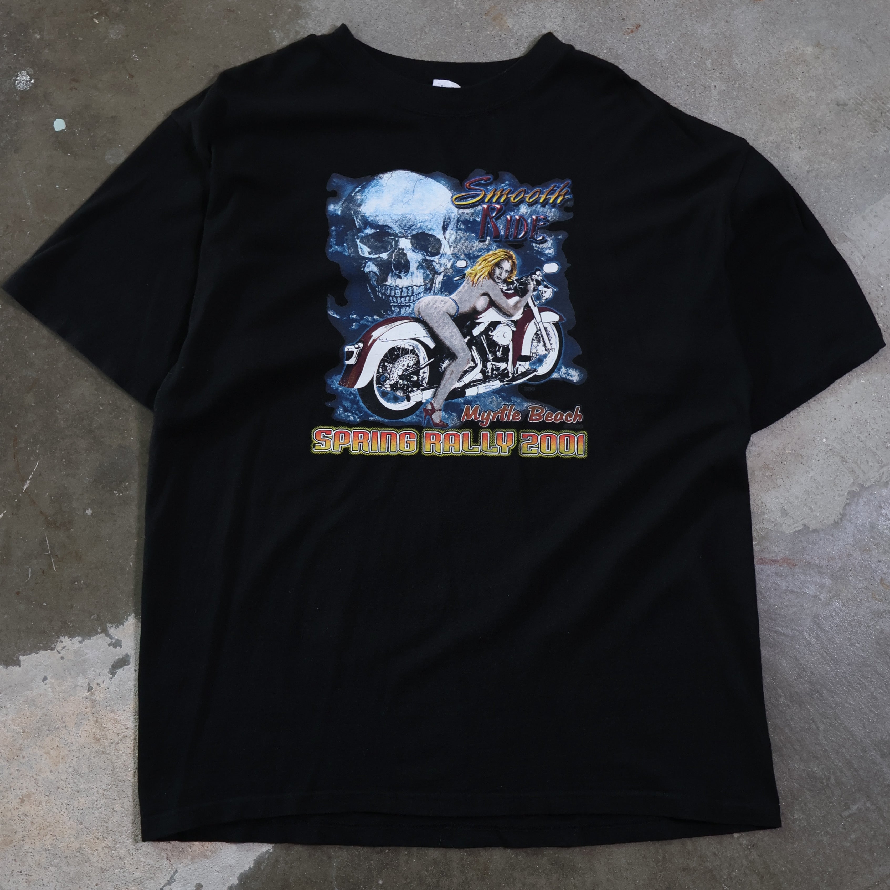 "Smooth Ride" Myrtle Beach Bike Rally T-Shirt 2001 (XL)