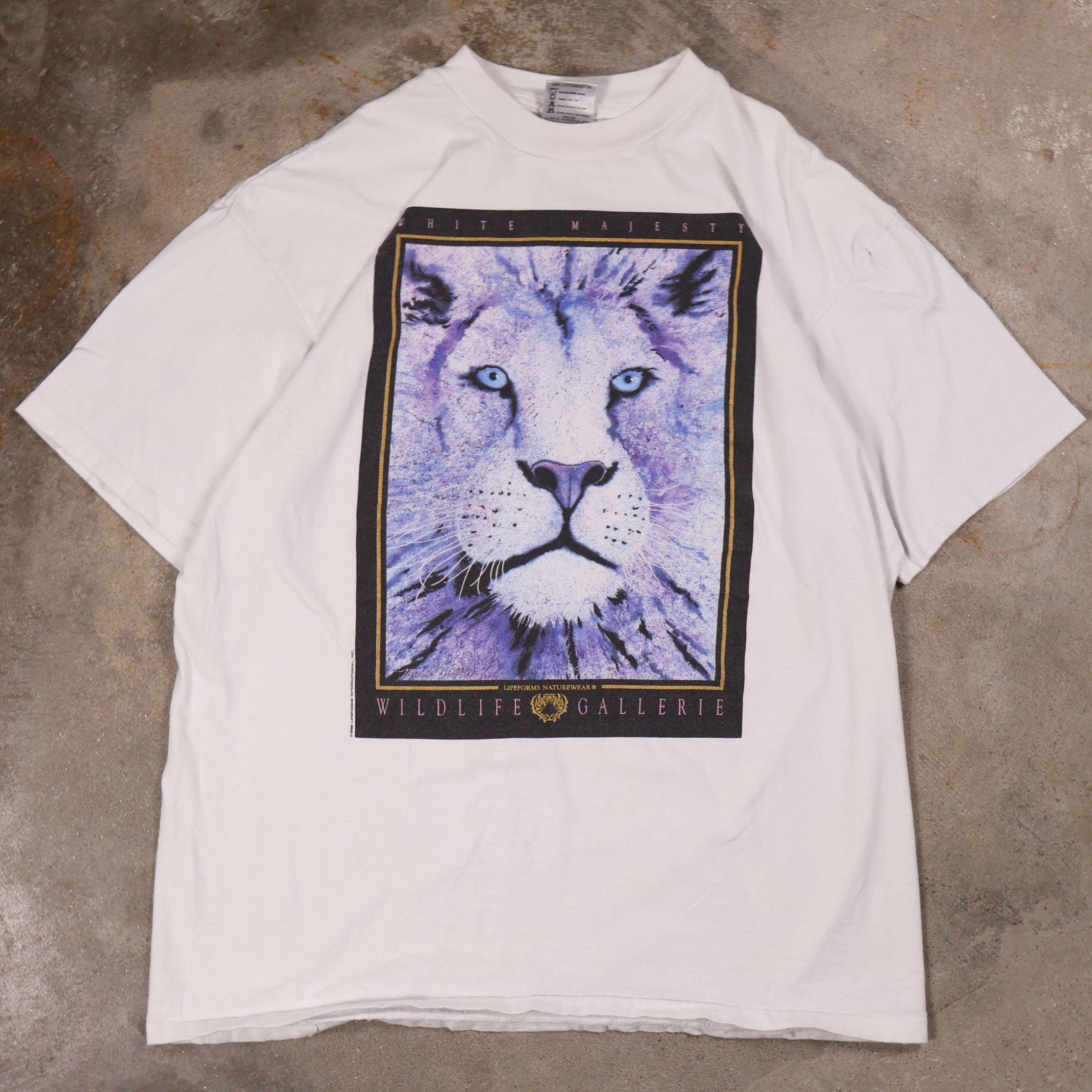 White Majesty Lion T-Shirt 1992 (XL)