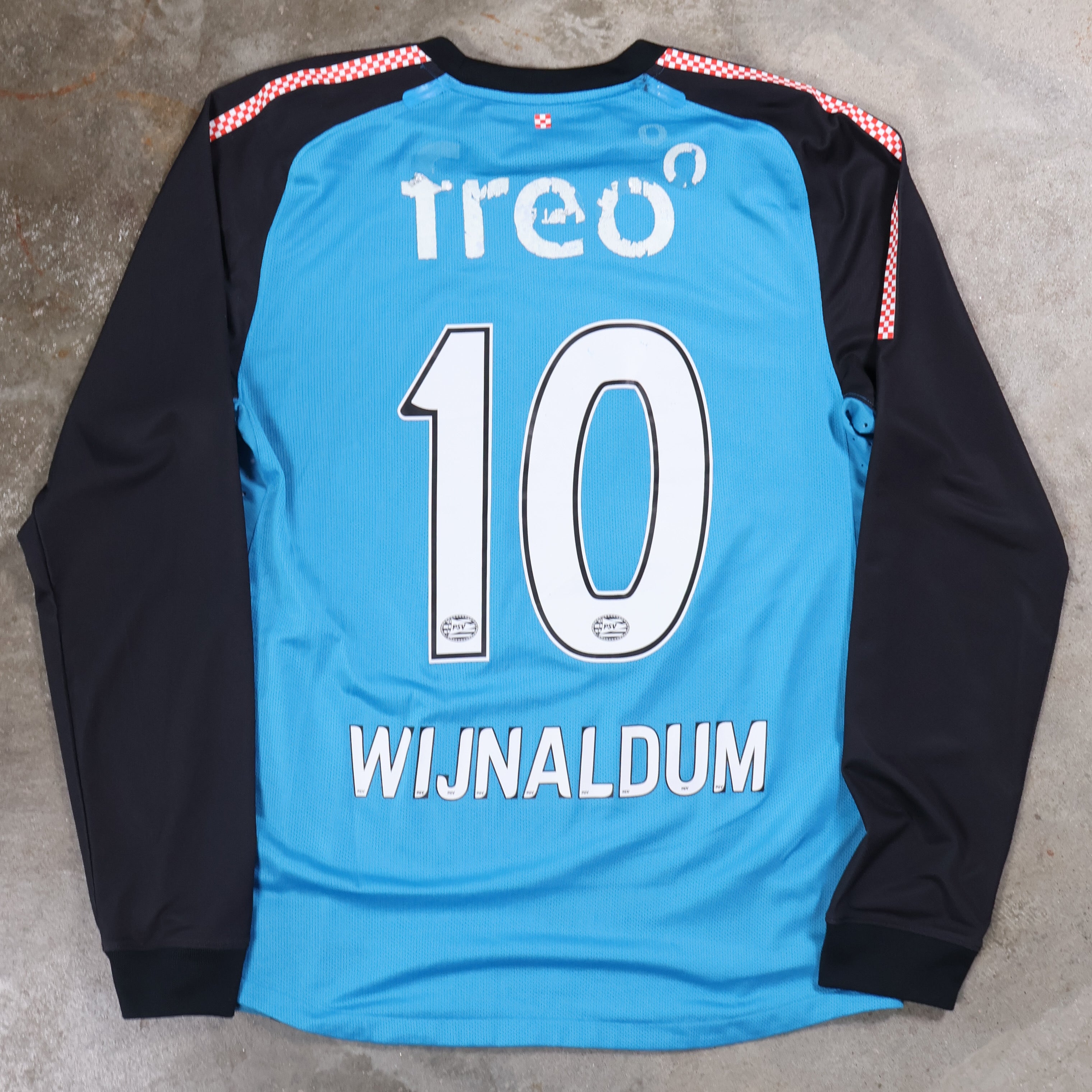 Wijnaldum PSV Longsleeve Soccer Jersey (Large)