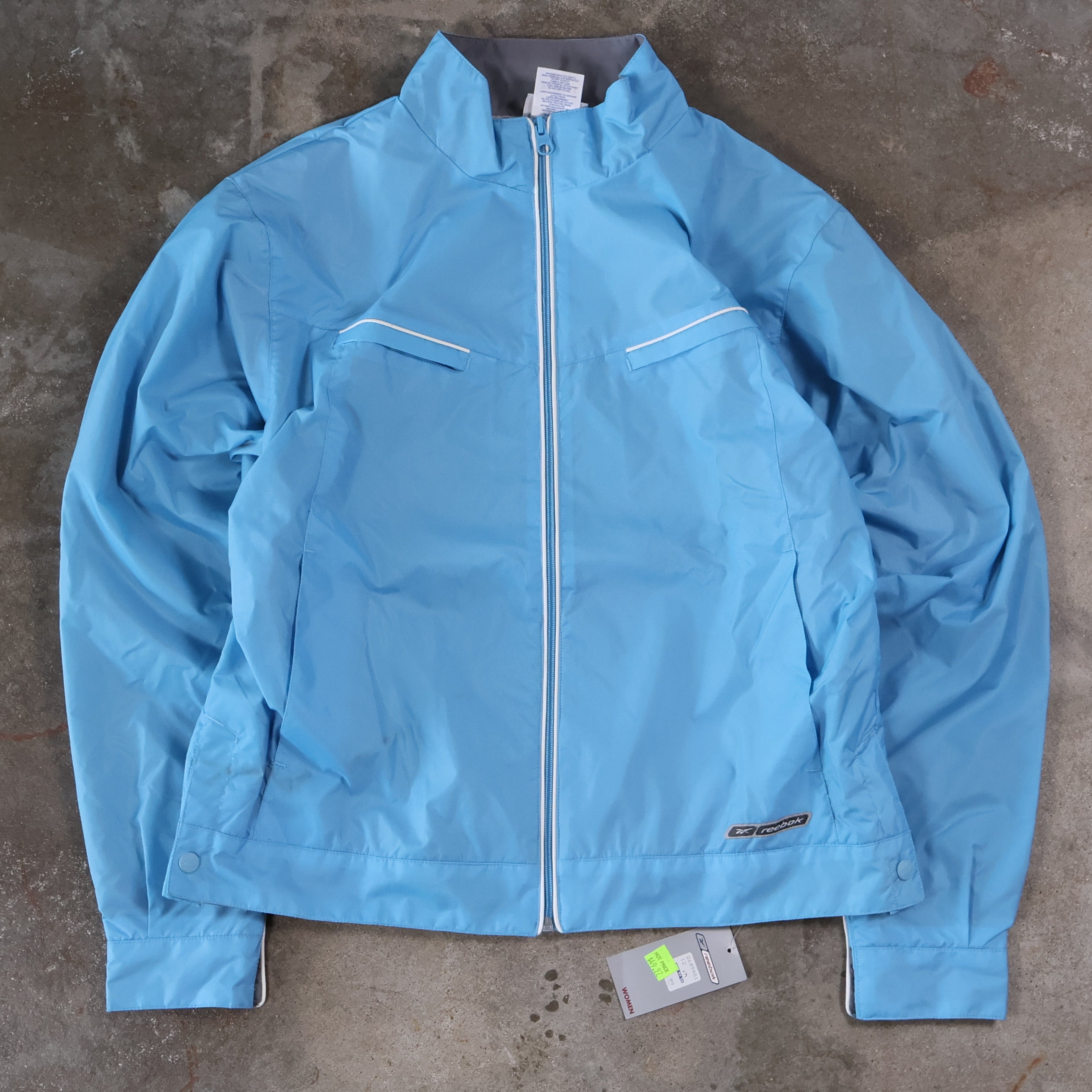 Baby Blue Reebok Windbreaker with Tags 00s (Small)
