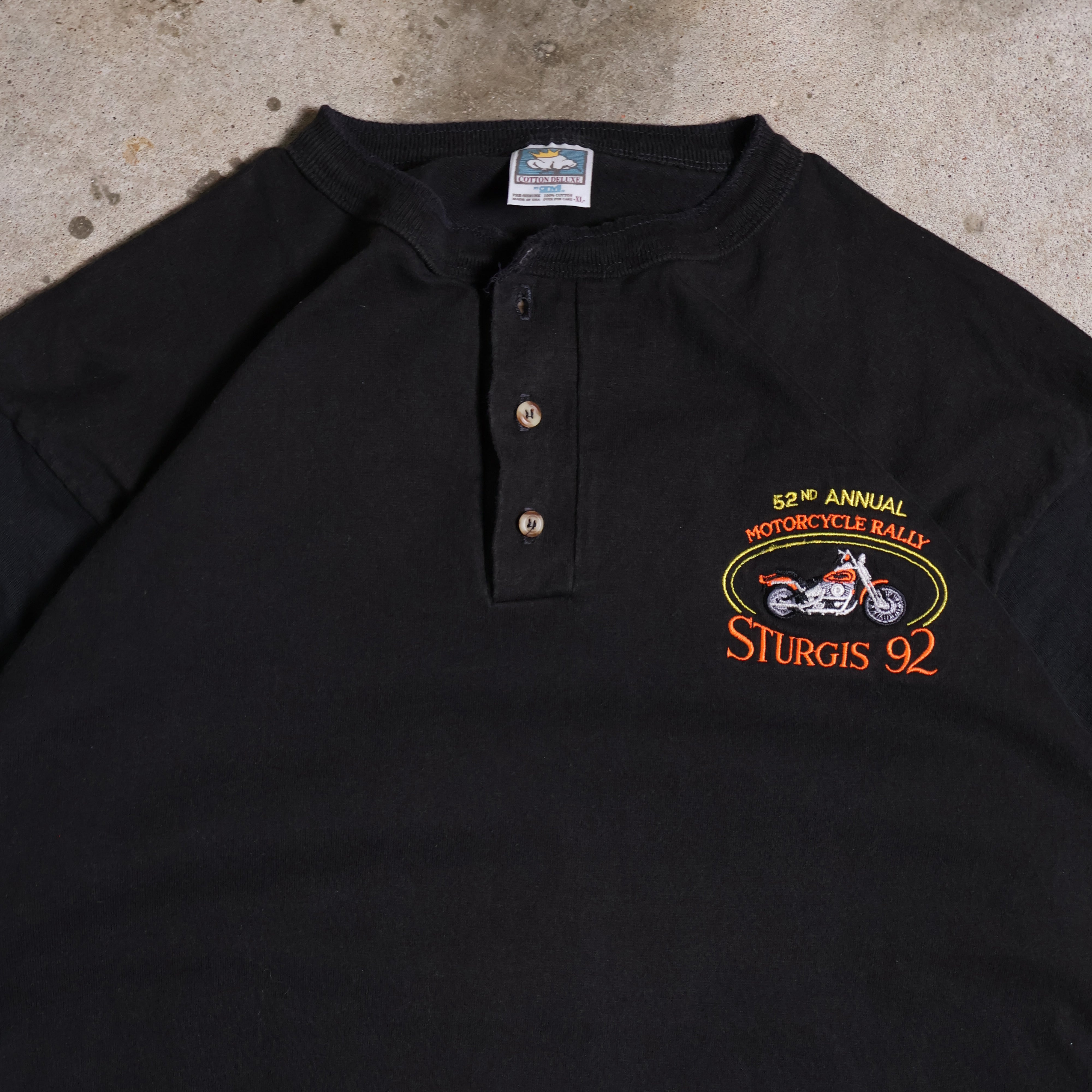 Sturgis Rally Henley T-Shirt 1992 (XL)