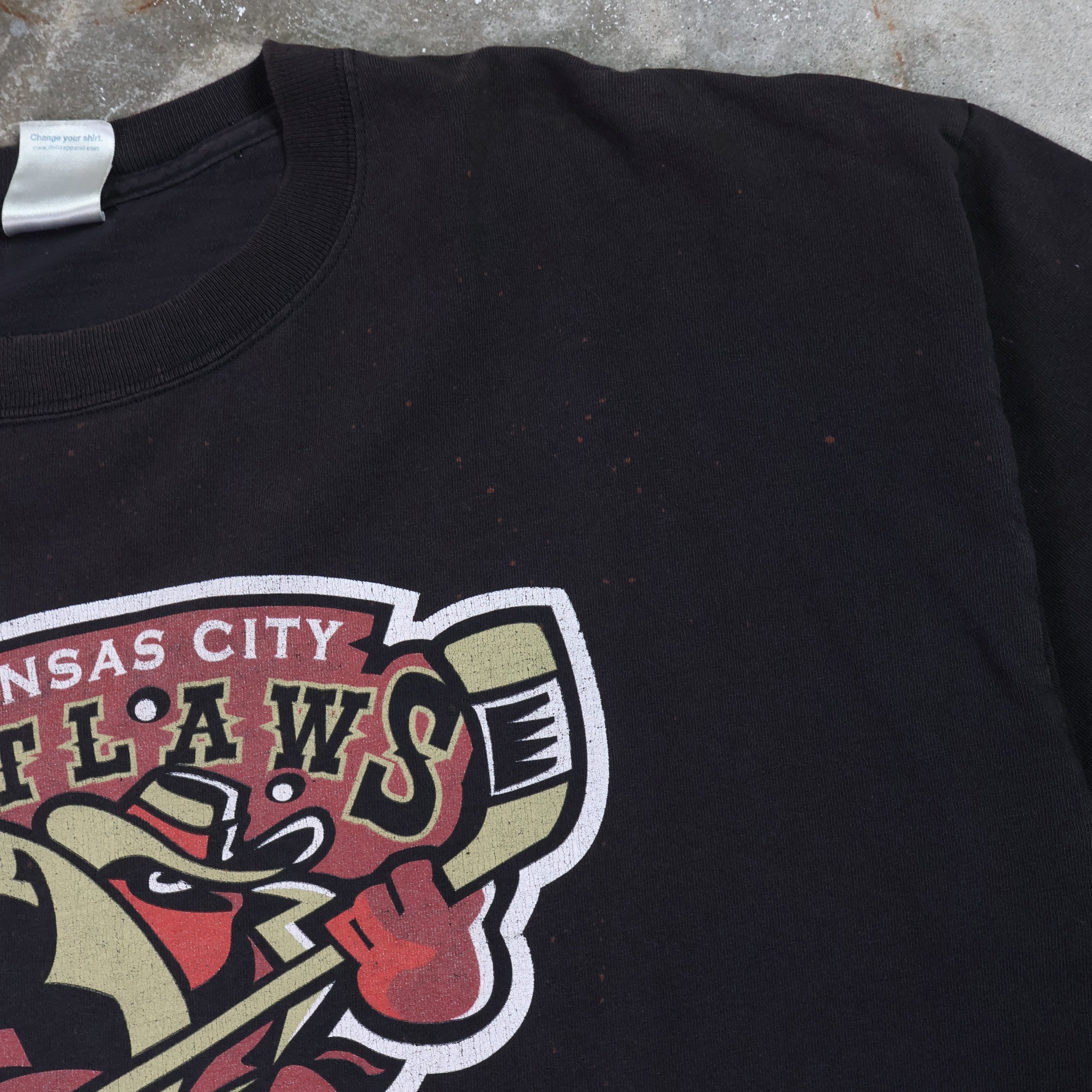 Kansas City Outlaws Hockey T-Shirt 90s (XL)