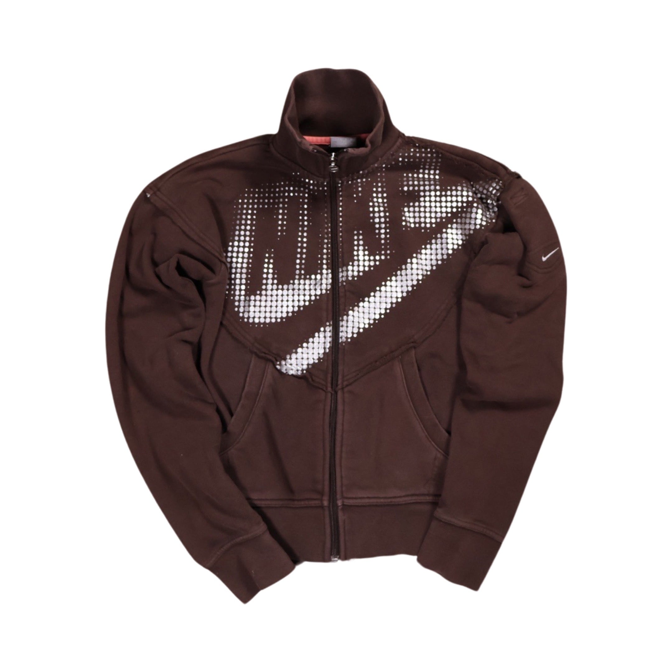 Brown Y2K Nike Zip-Up Jacket (XS)