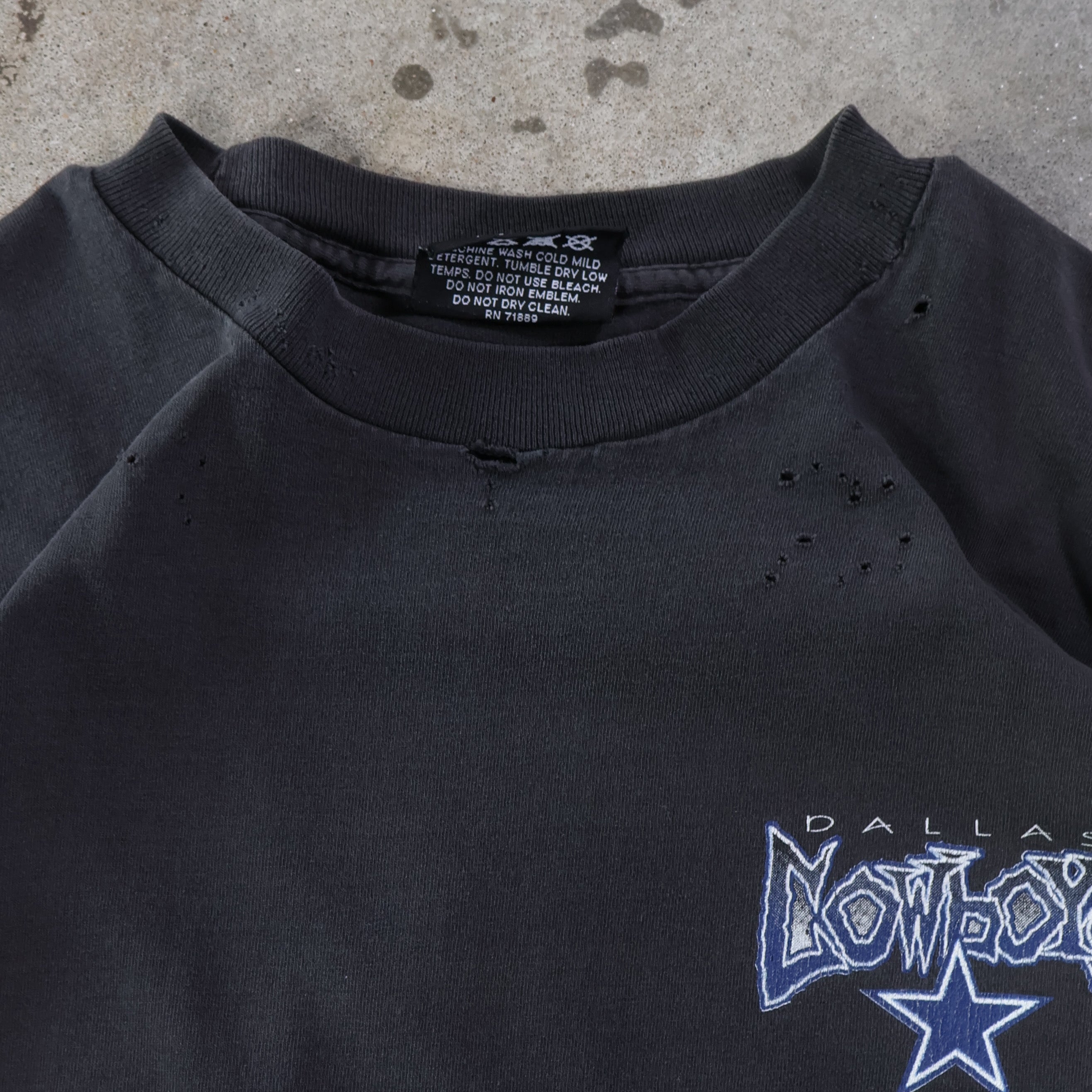 Dallas Cowboys Distressed T-Shirt 1994 (Large)