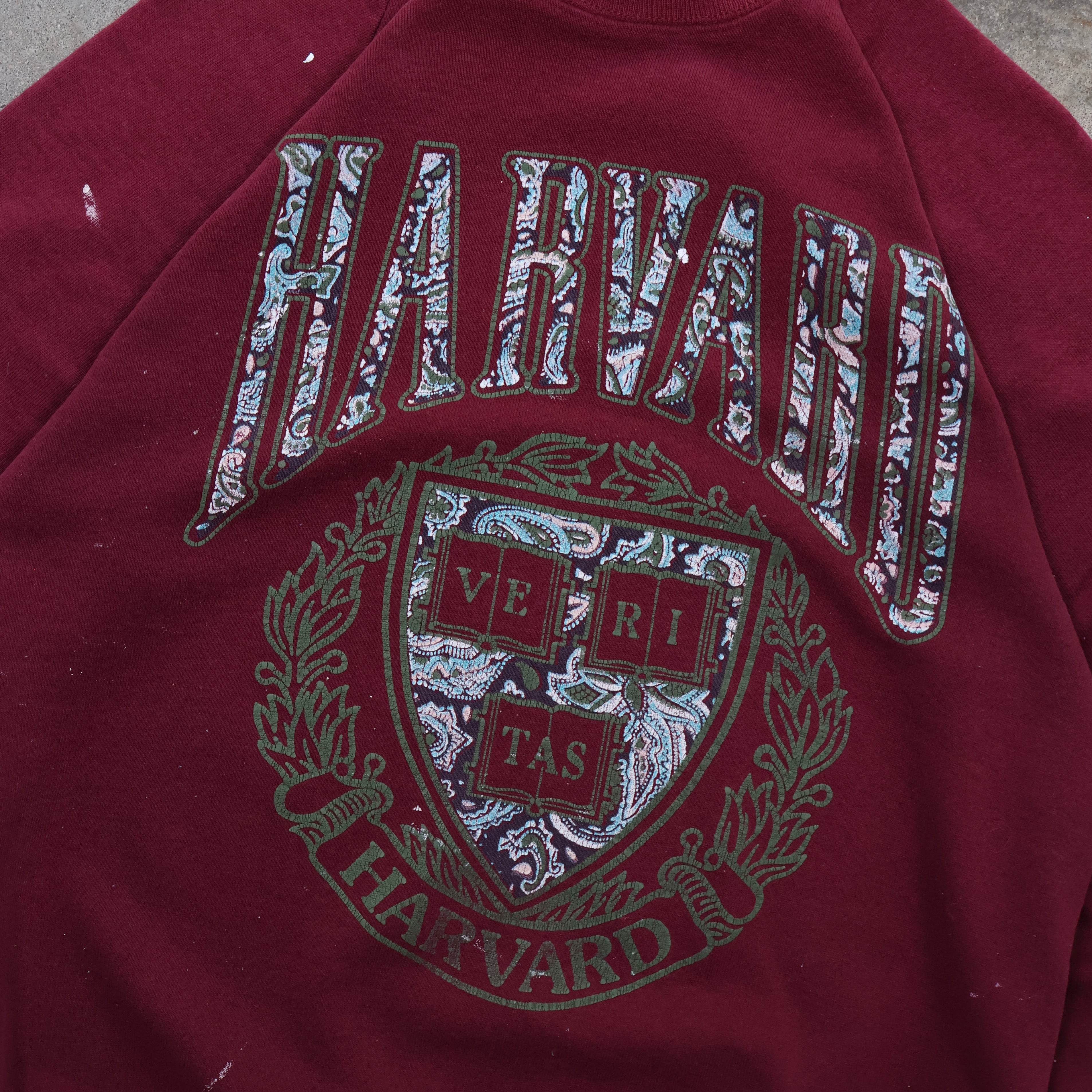 Harvard Paint Splatter Sweatshirt 80/90s (Medium)