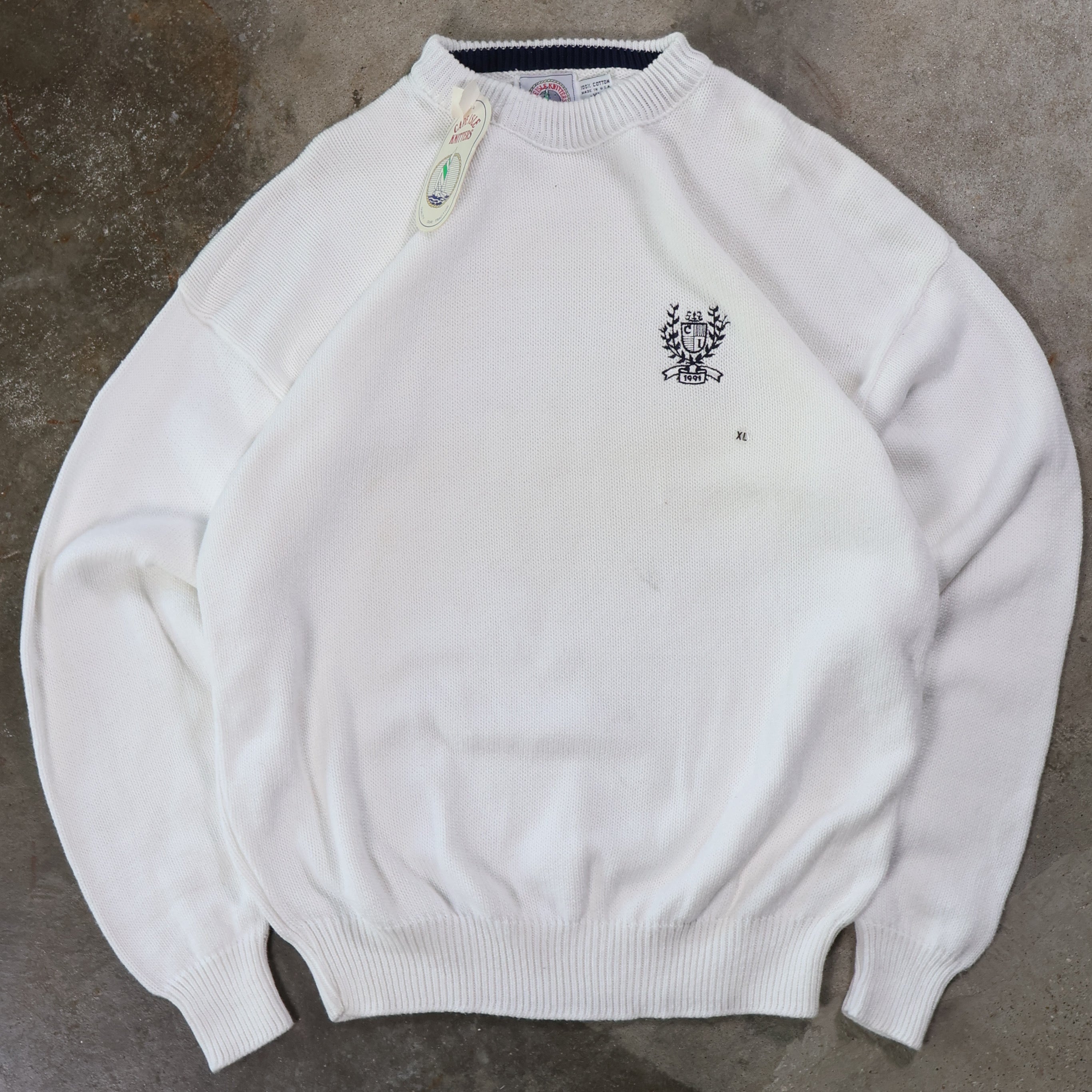 White Knit Sweater 1991 (XL)