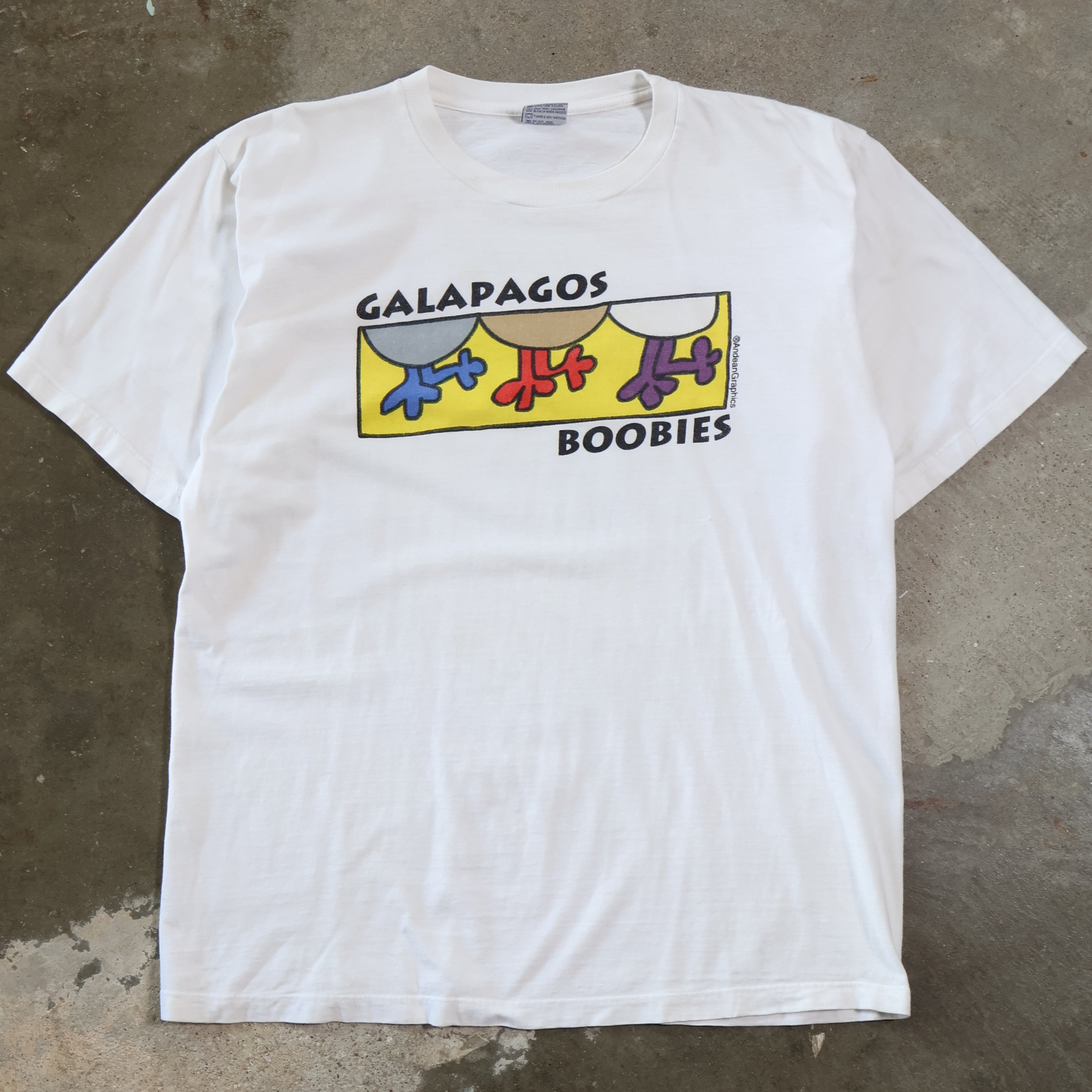 Galapagos Boobies Bird T-Shirt 90s (XL)