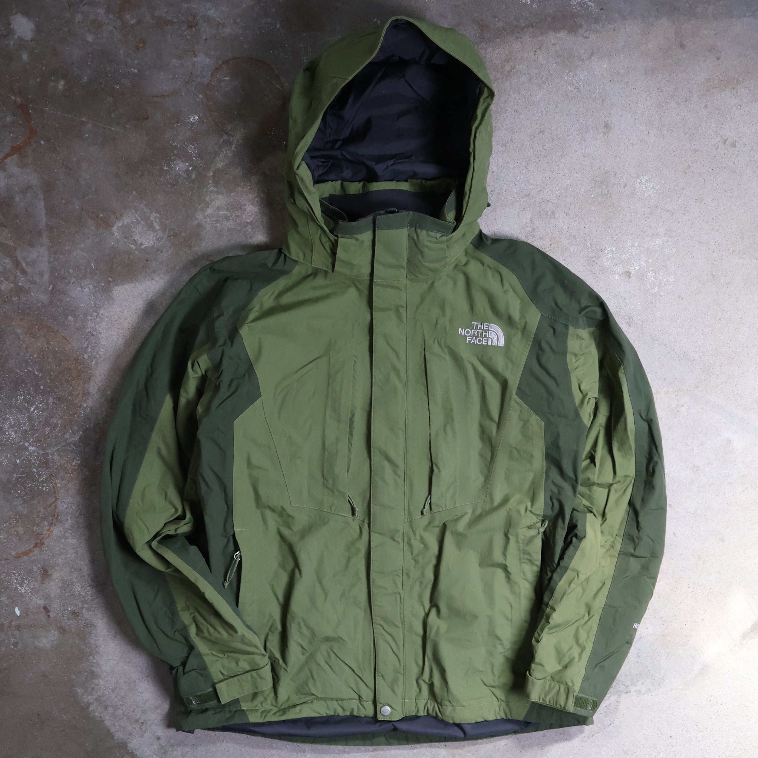 Green North Face Shell Jacket (Large)