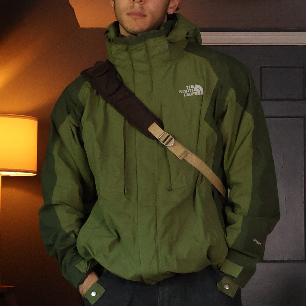 Green North Face Shell Jacket (Large)