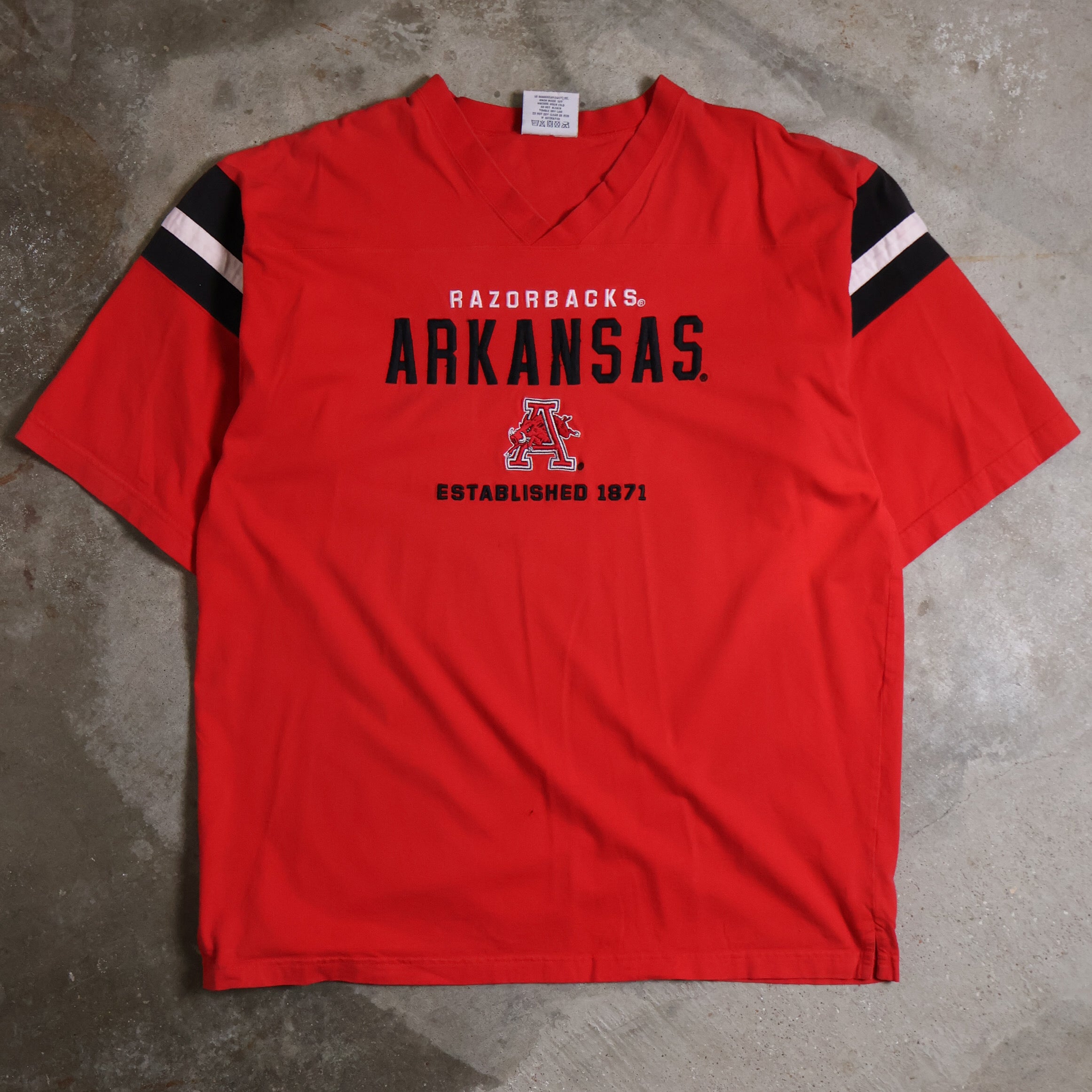 Arkansas Razorbacks Quarter-Sleeve T-Shirt 90s (XL)