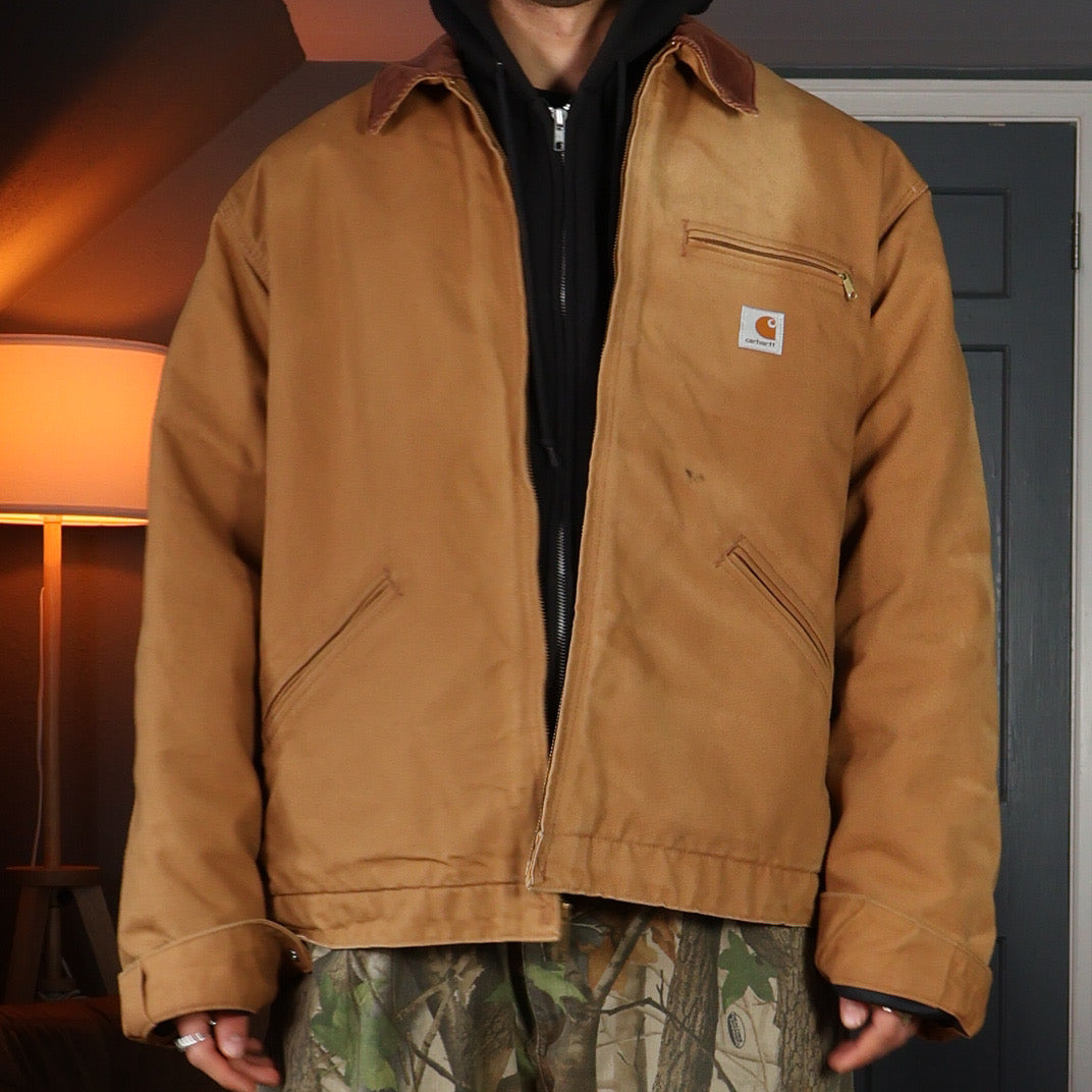 Tan Carhartt Detroit Jacket (XXL)