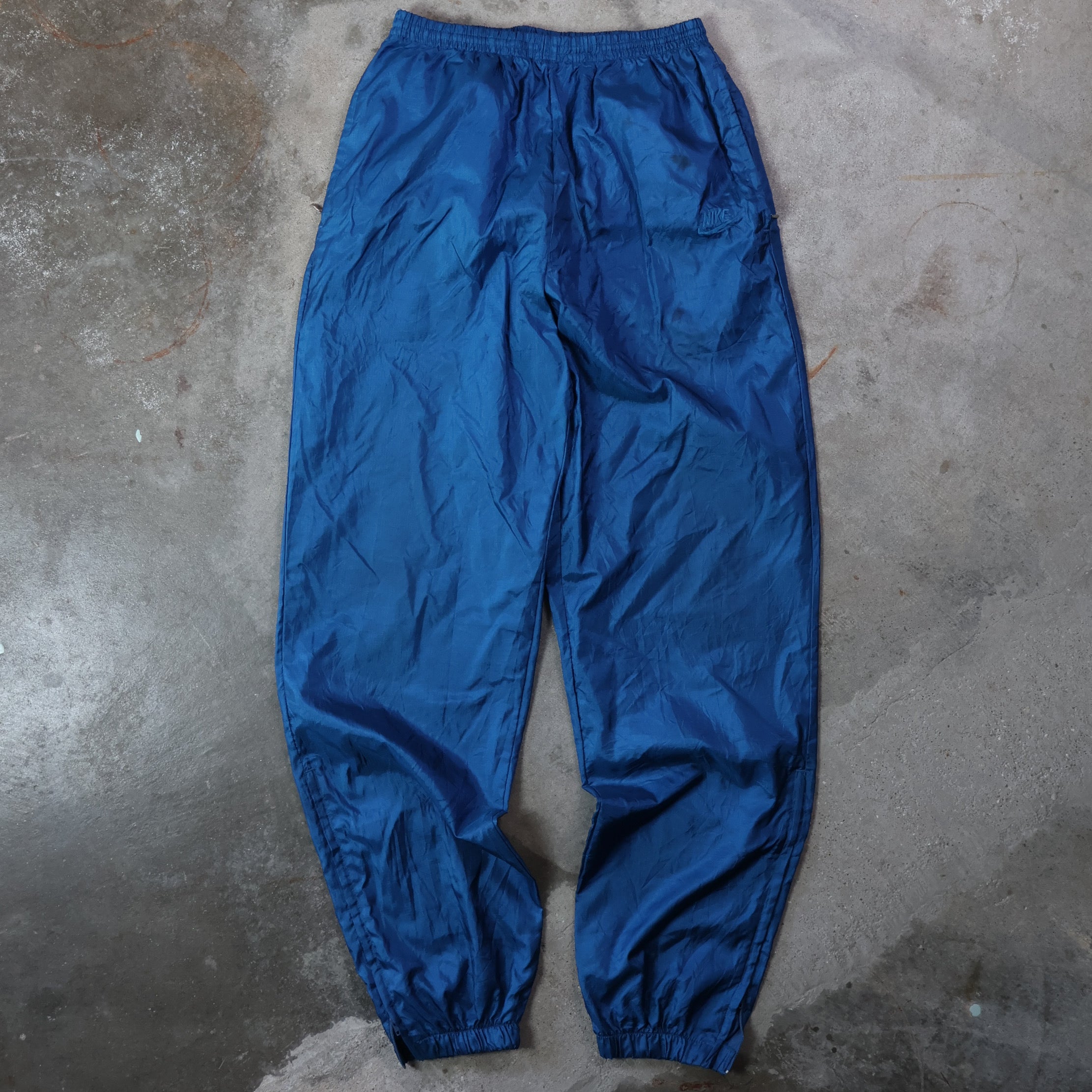 Metallic Blue Nike Track Pants 80/90s (Medium)