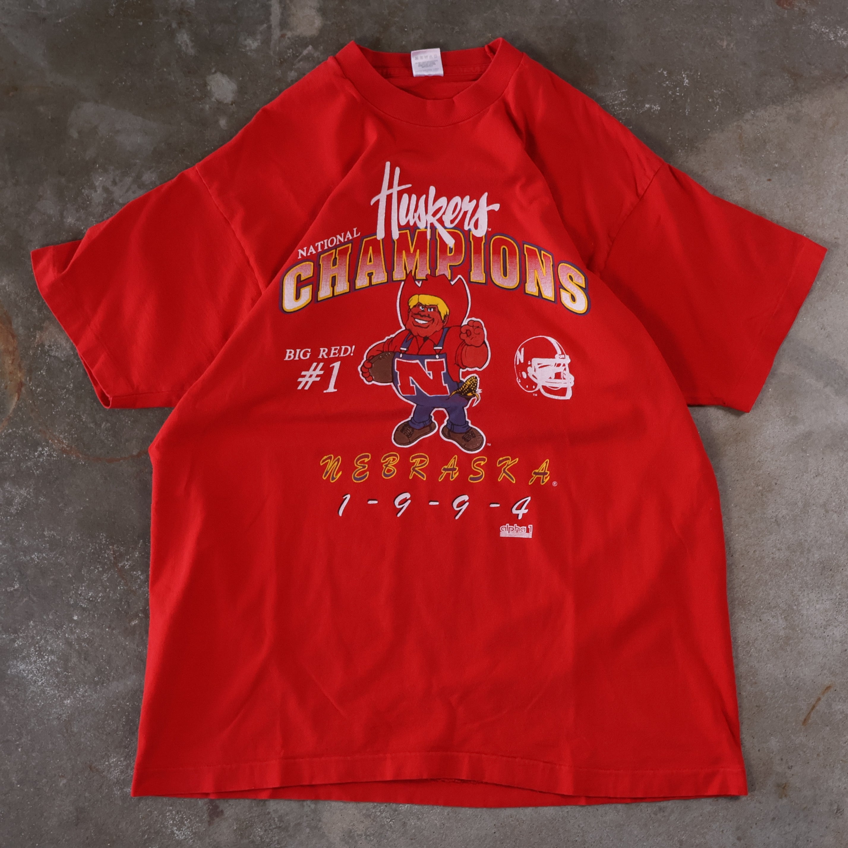 University of Nebraska Huskers National Champions 1994 T-Shirt  (XL)