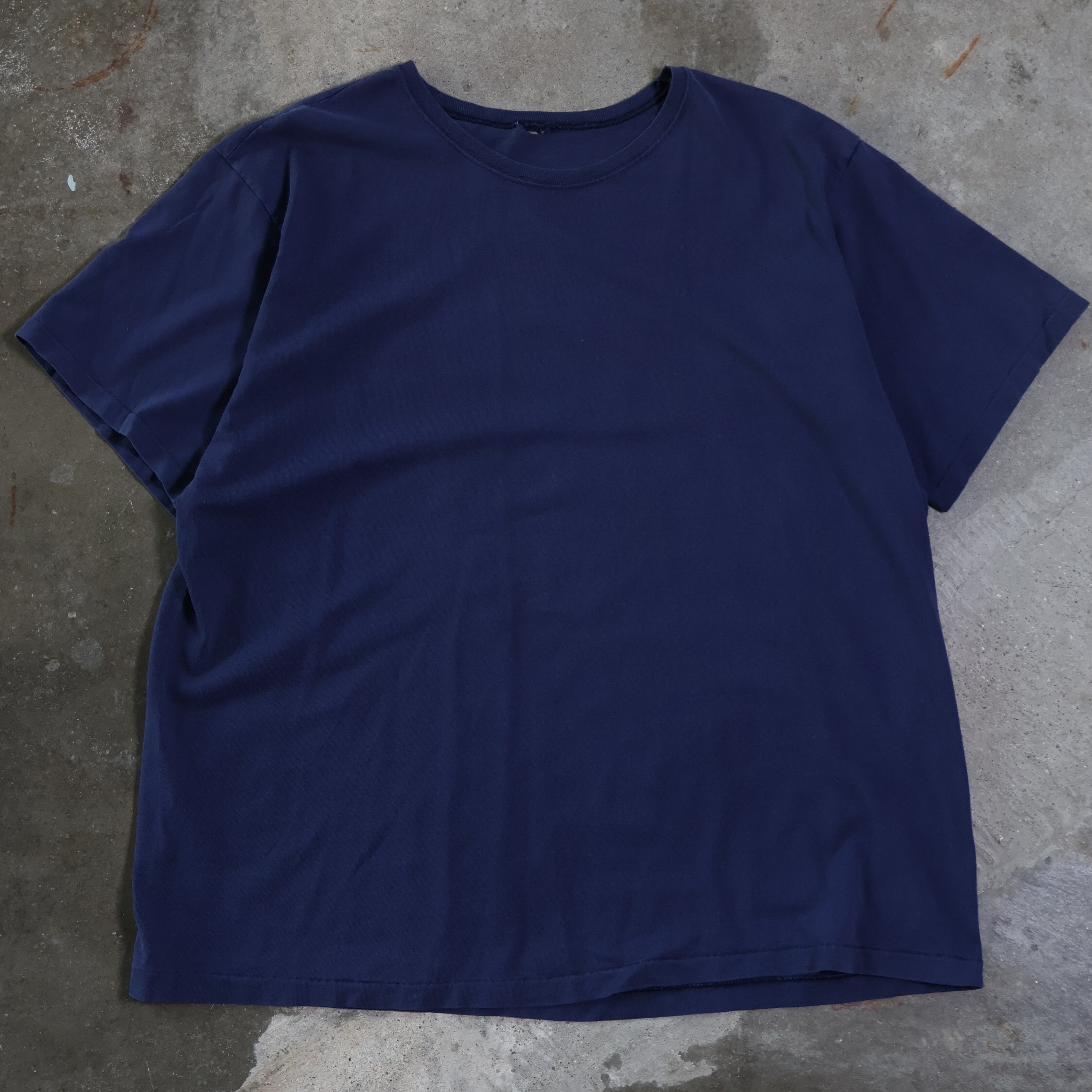 Navy Blank T-Shirt 90s (XL)