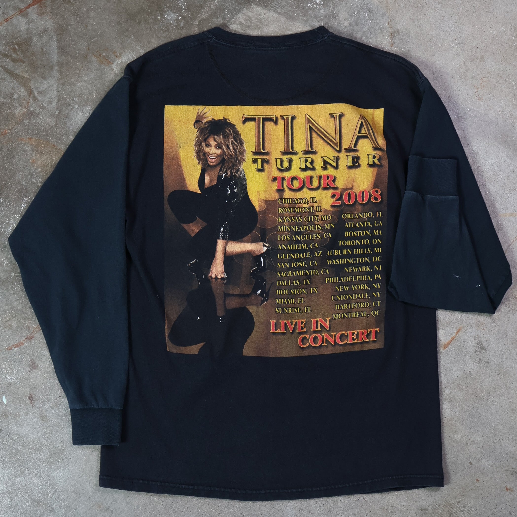 Tina Turner Tour 2008 Longsleeve T-Shirt (Medium)