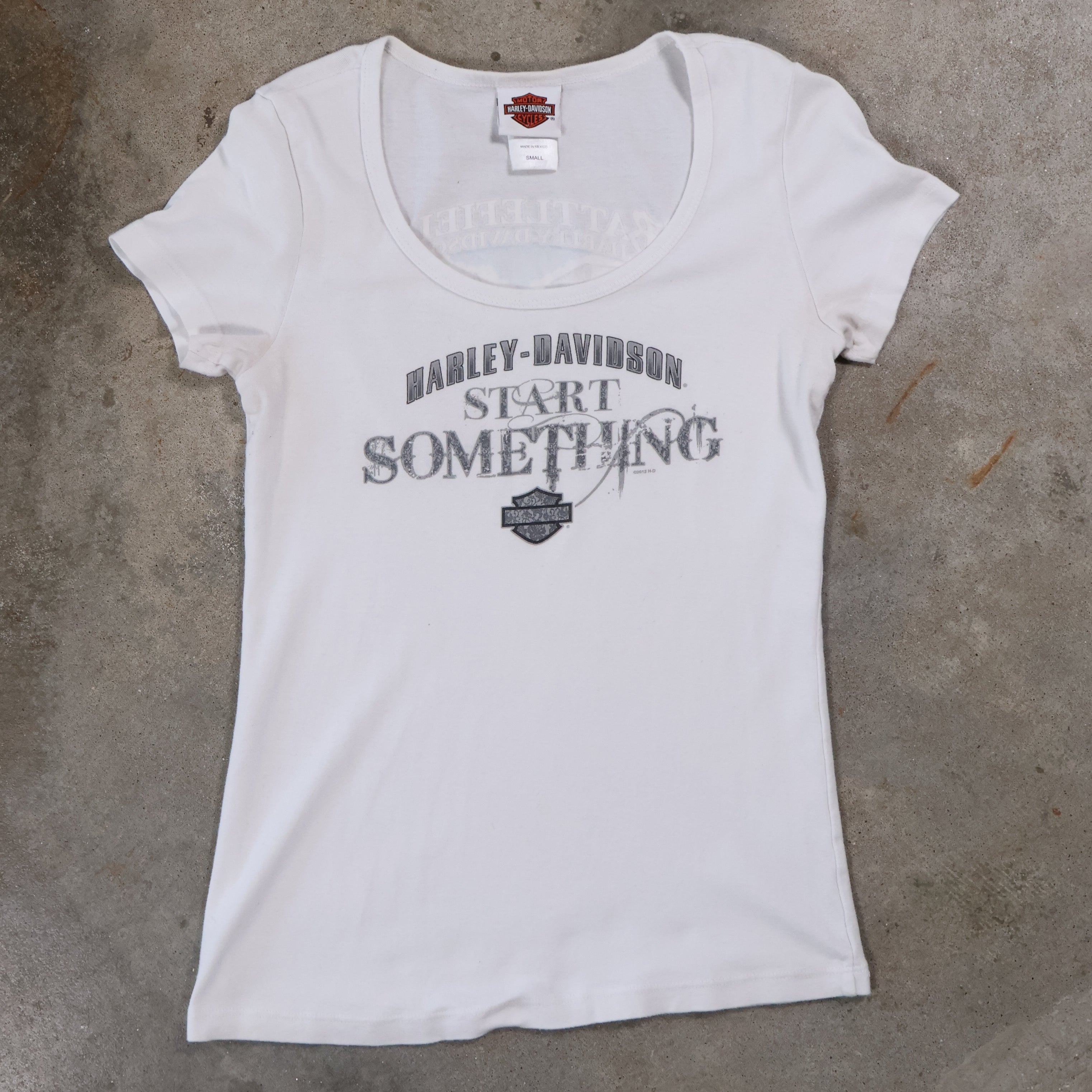 White Harley Davidson Women's T-Shirt (Small)