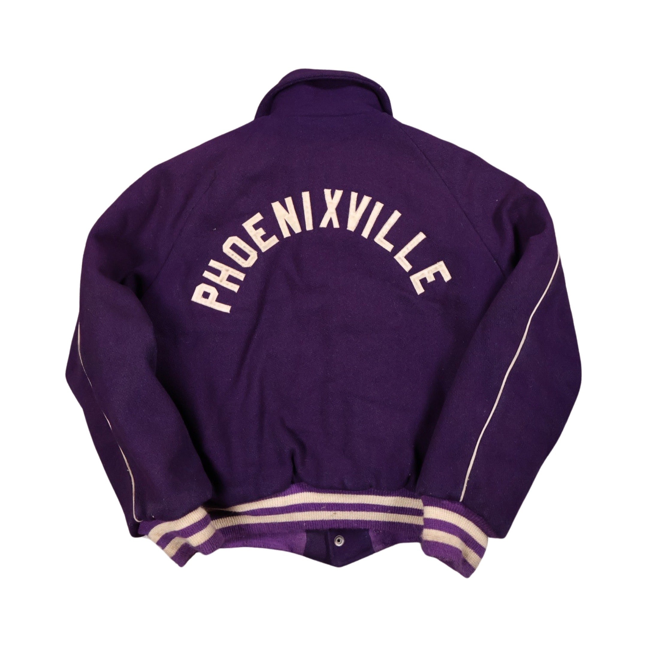 Purple Phoenixville 80s Varsity Jacket (Small)