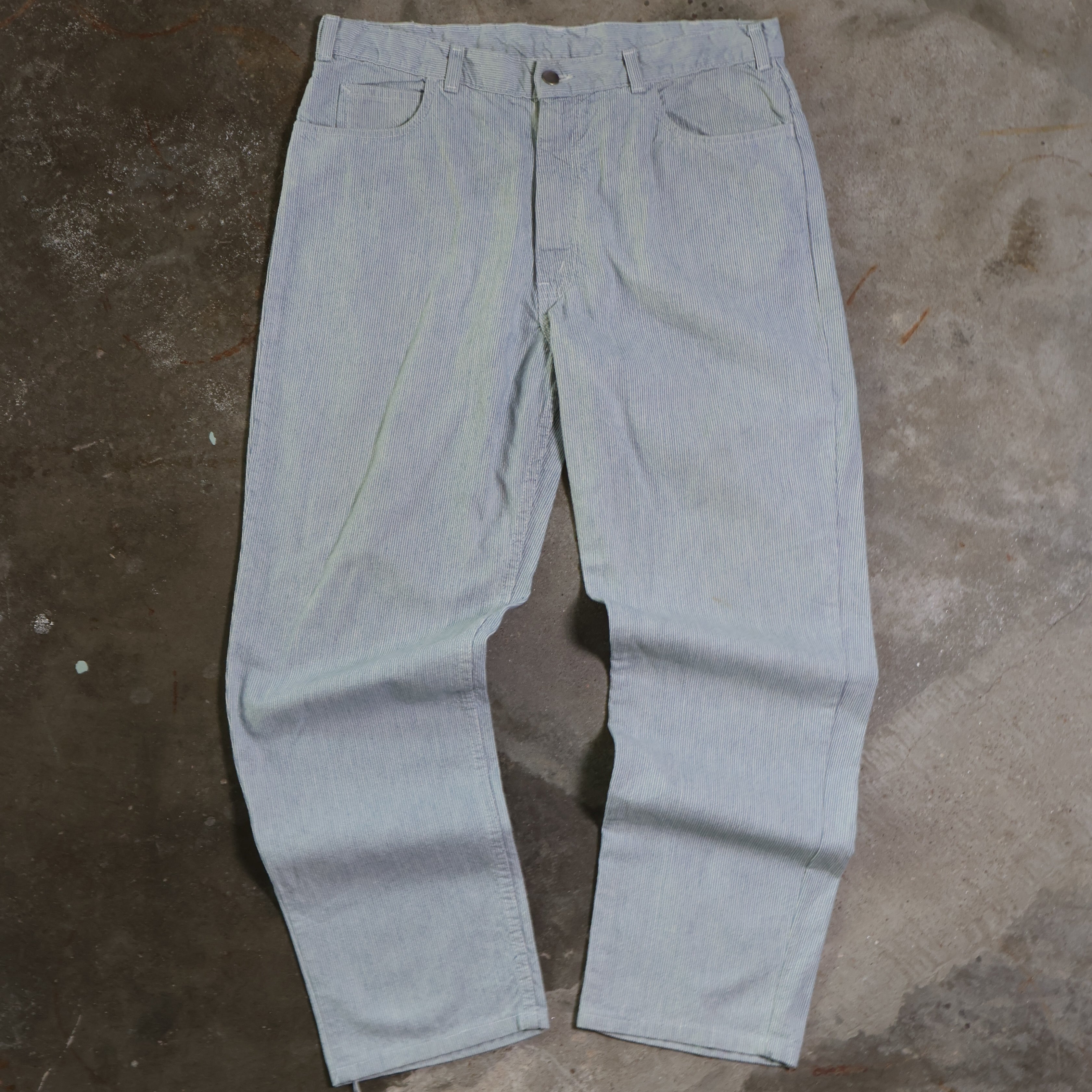 Pinstripe Denim Pants 80/90s (35")