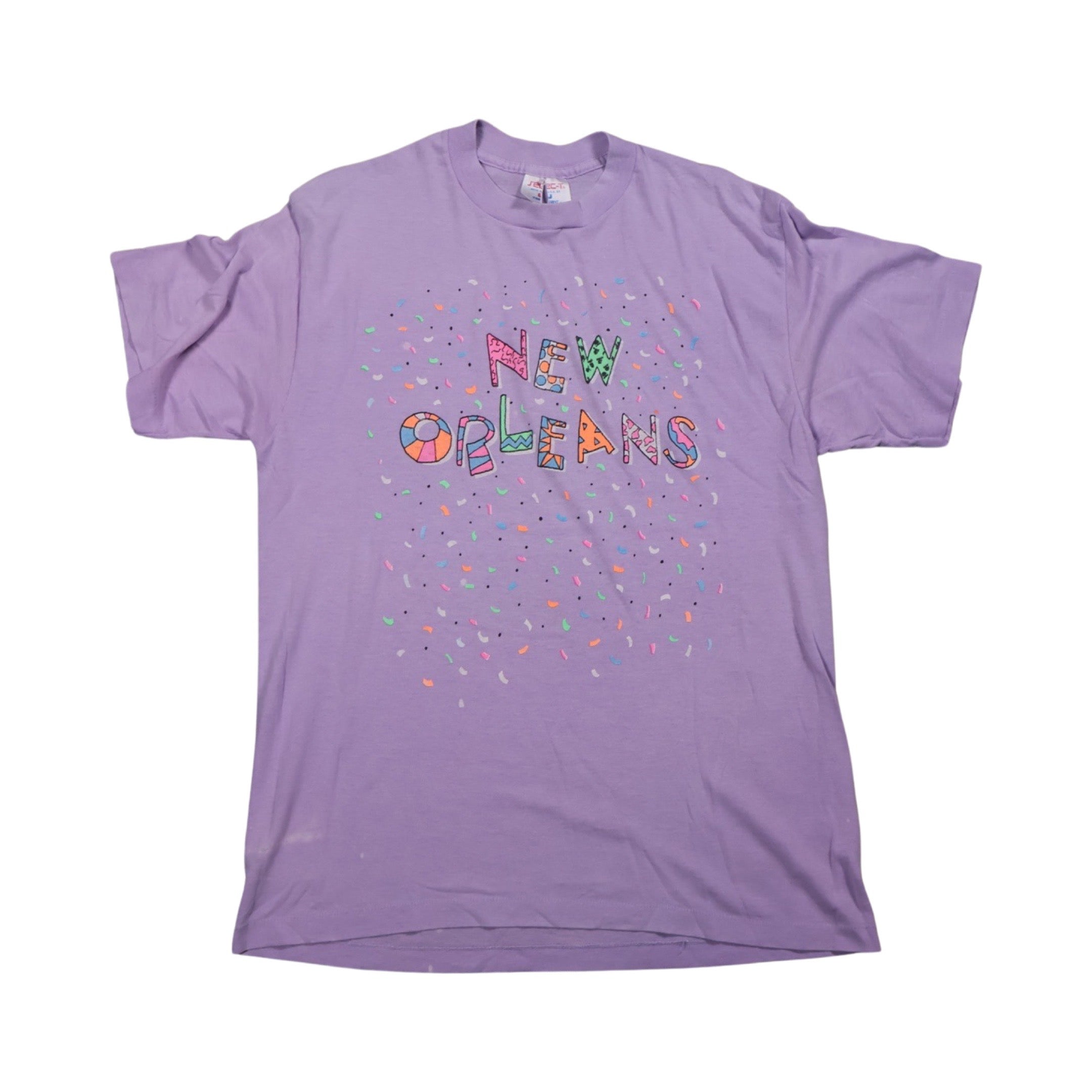 New Orleans Confetti 80s T-Shirt (Large)