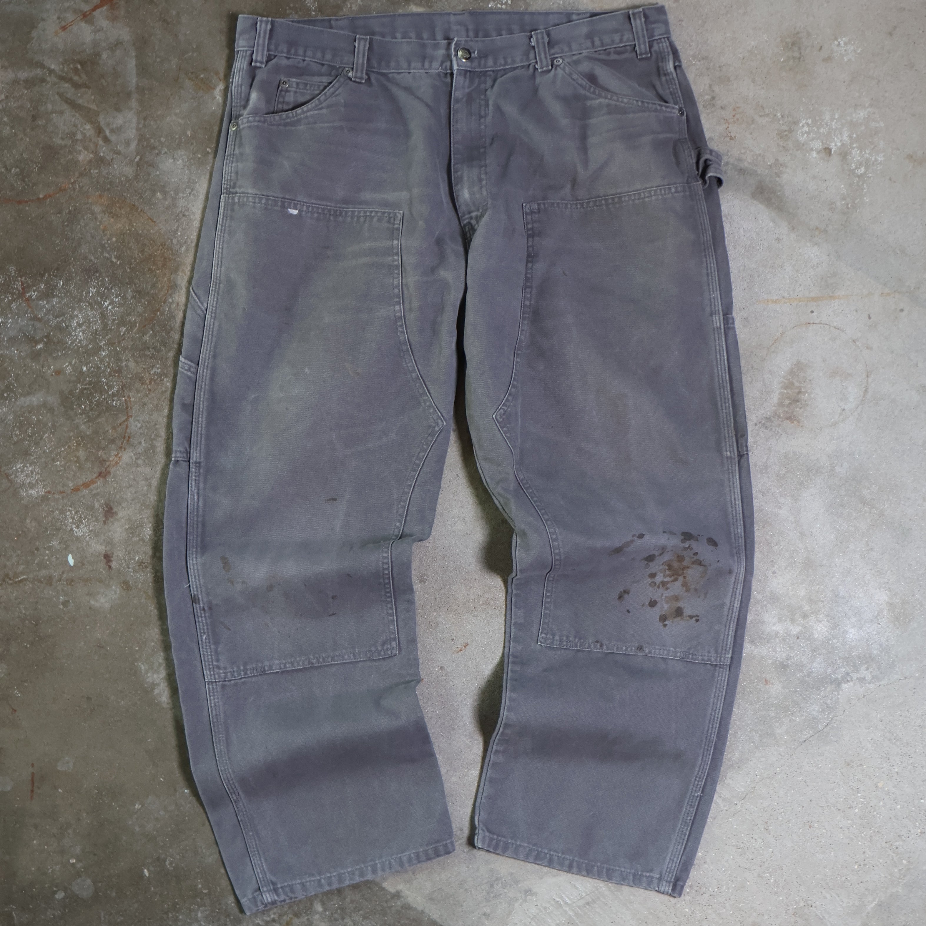 Gray Dickies Double Knees Carpenter Pants (37")