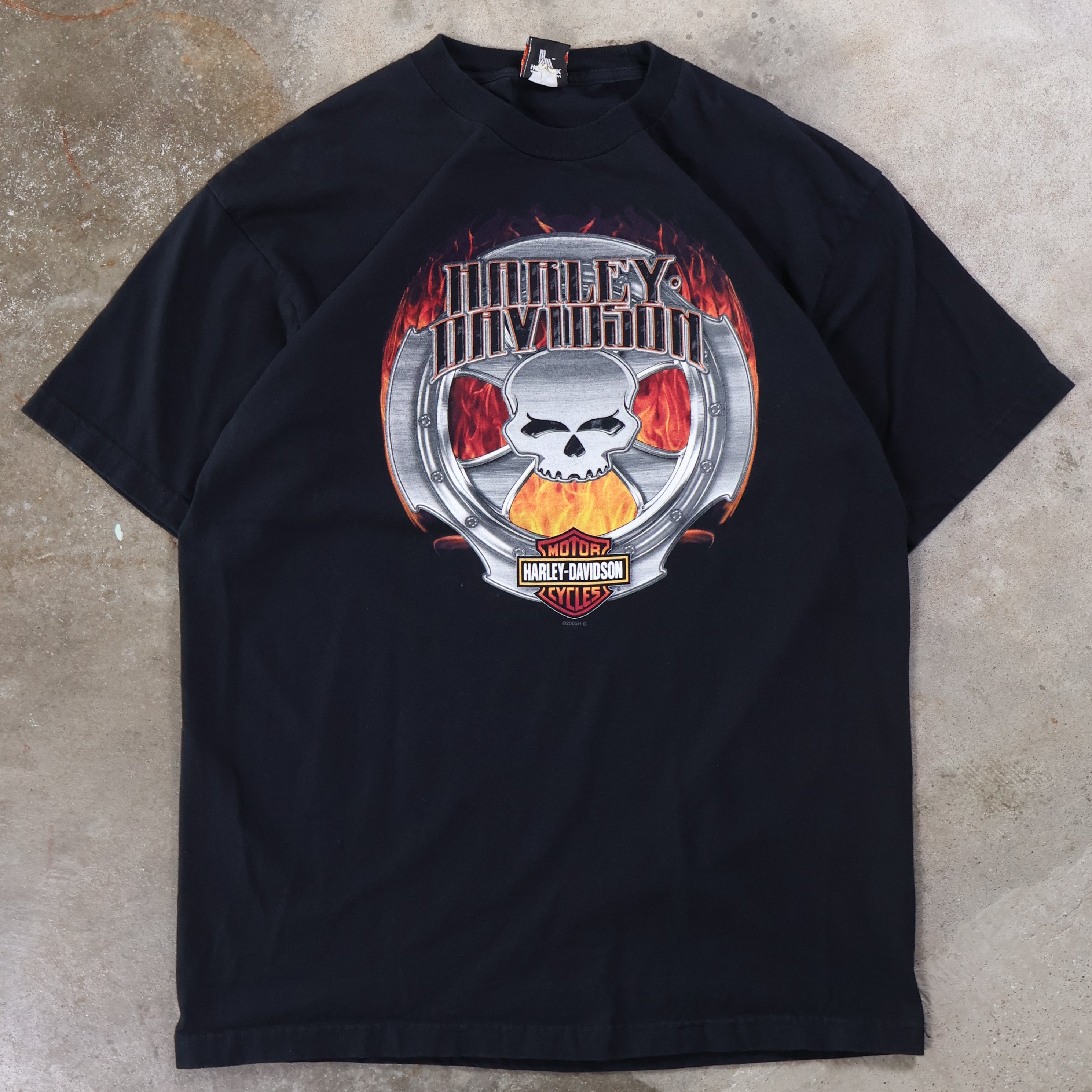Harley Davidson Flaming Rim T-Shirt 2005 (XL)