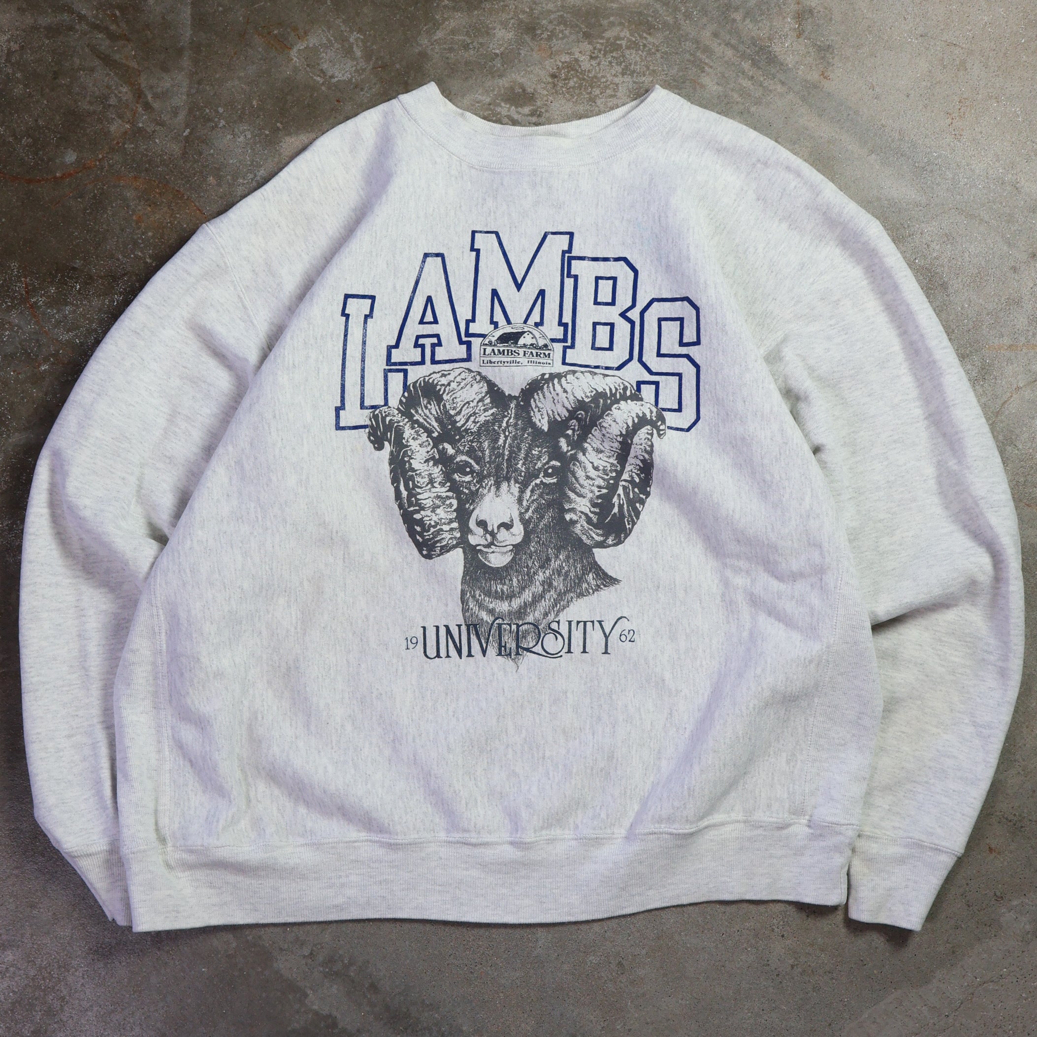 Lambs Farm University Sweatshirt 90s (XL)