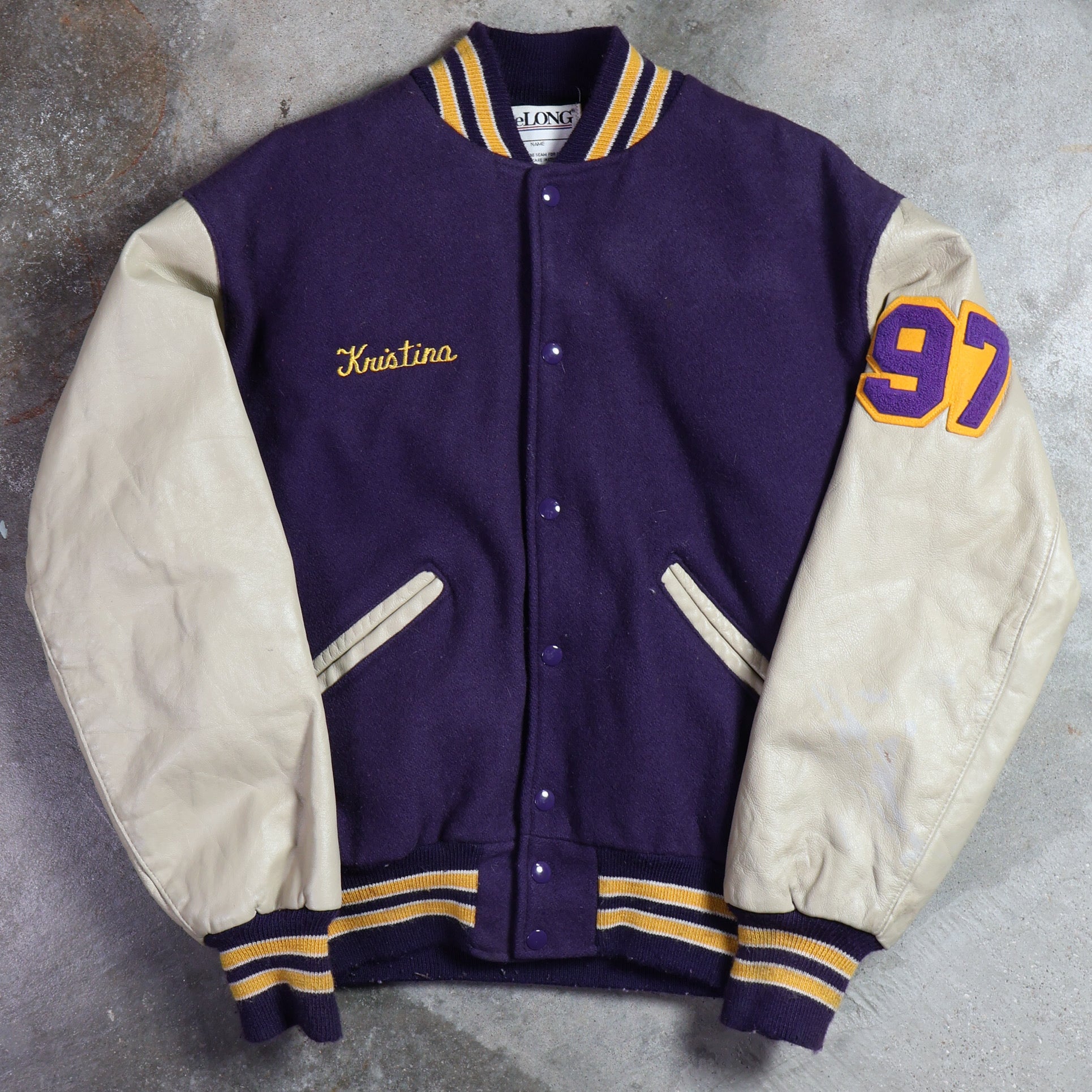 Purple Wildcats Varsity Jacket 1997 (Medium)