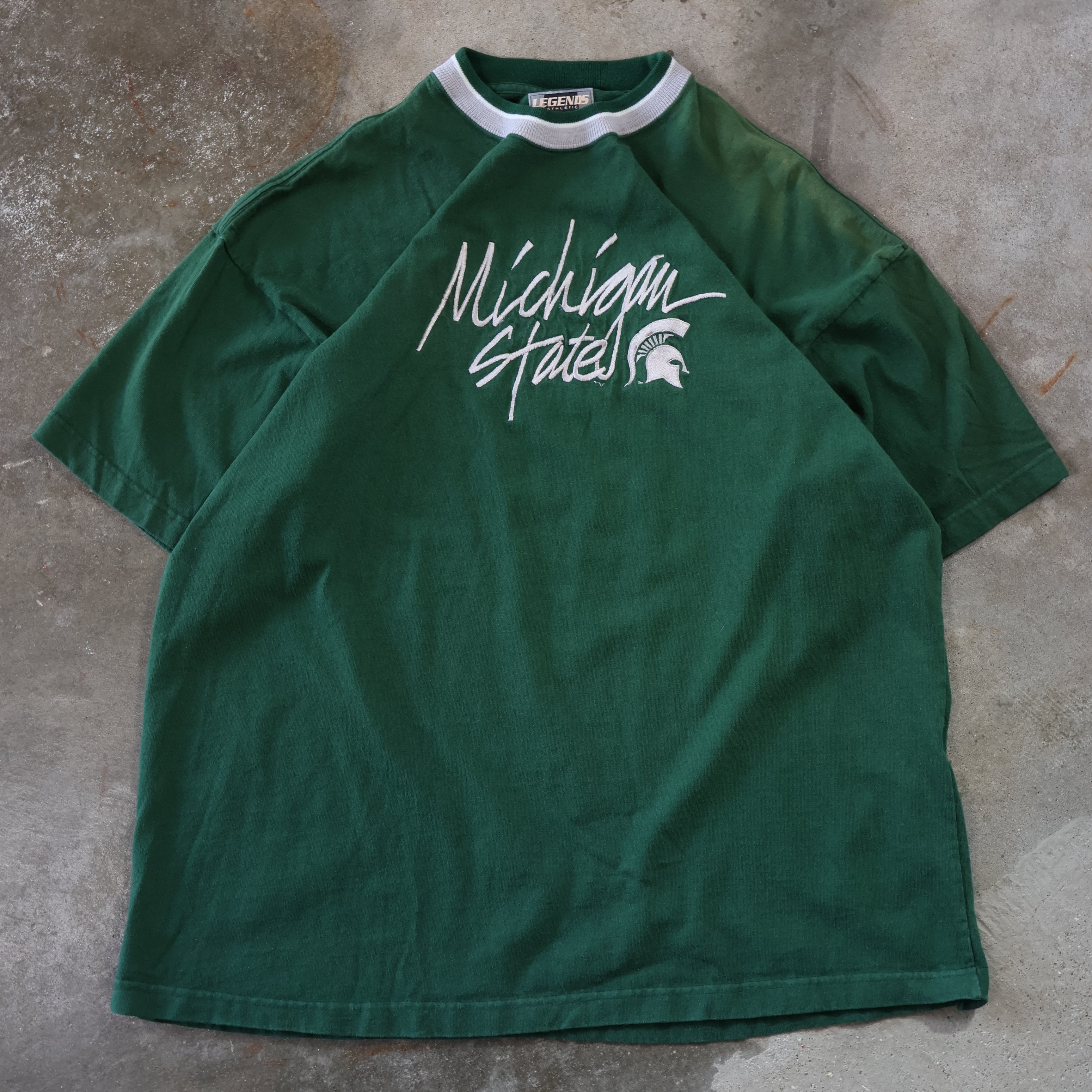 Michigan State Embroidered T-Shirt 90s (XL)