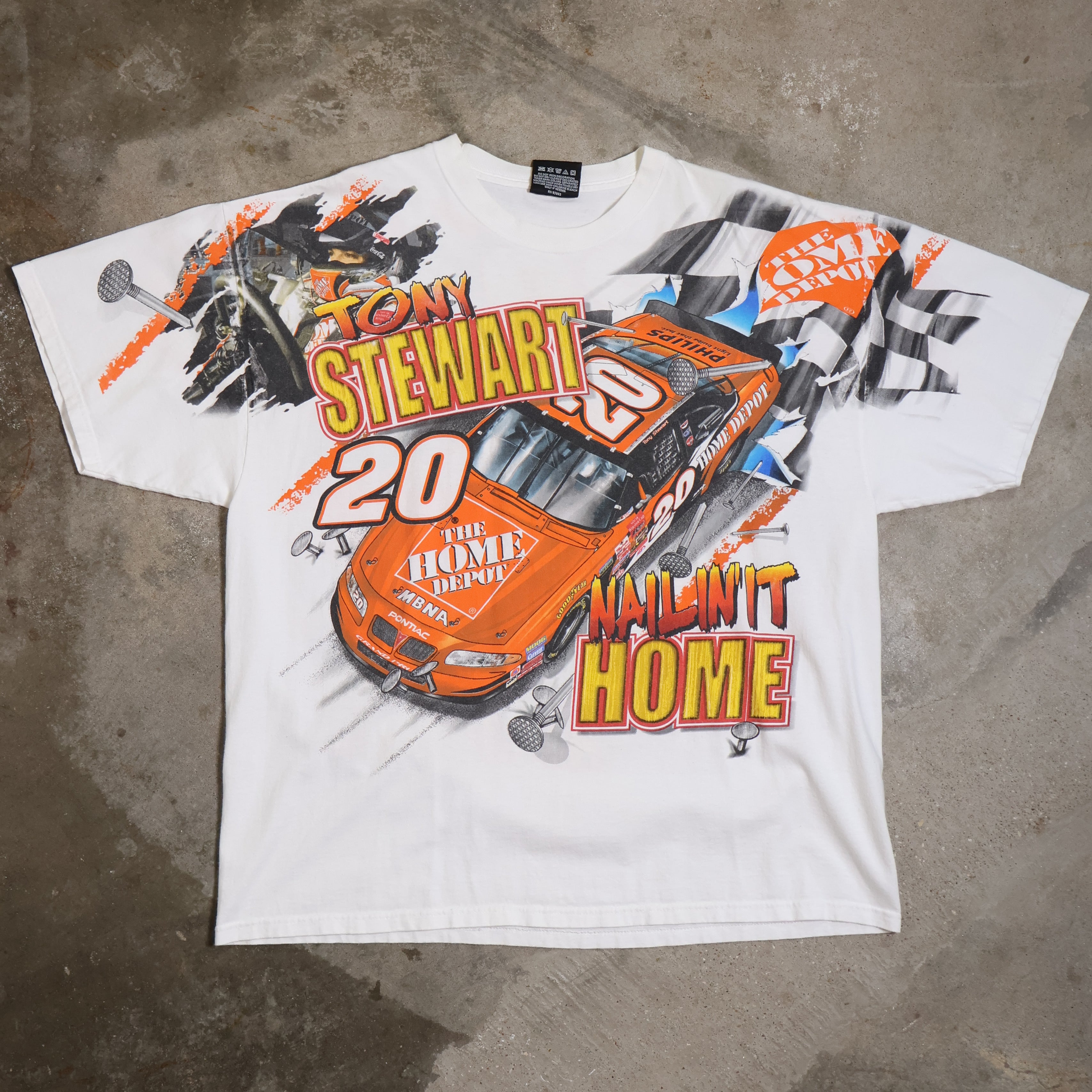 Tony Stewart Home Depot NASCAR T-Shirt 2002 (XL)