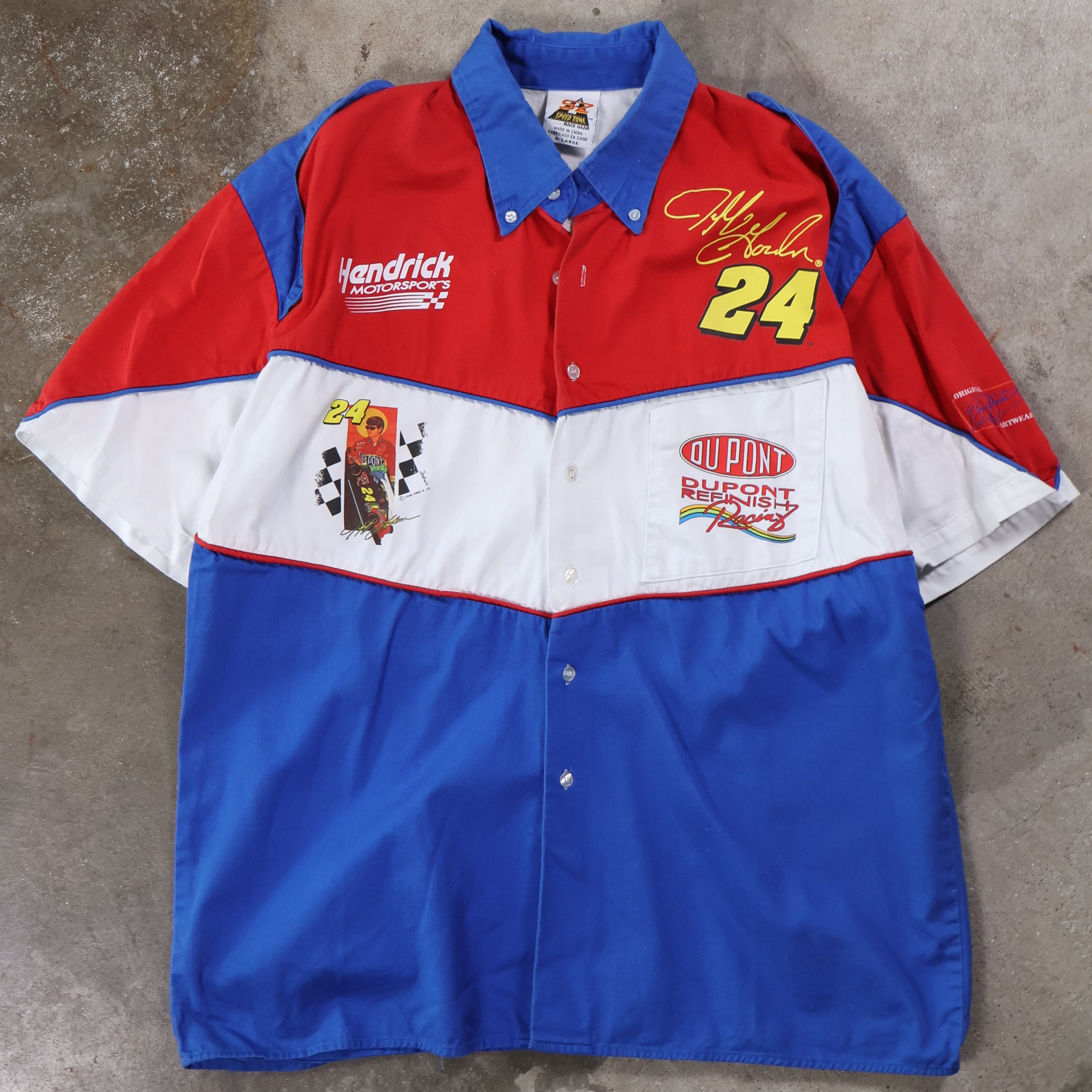 Jeff Gordon Racing Button-Up T-Shirt 1996 (XL)