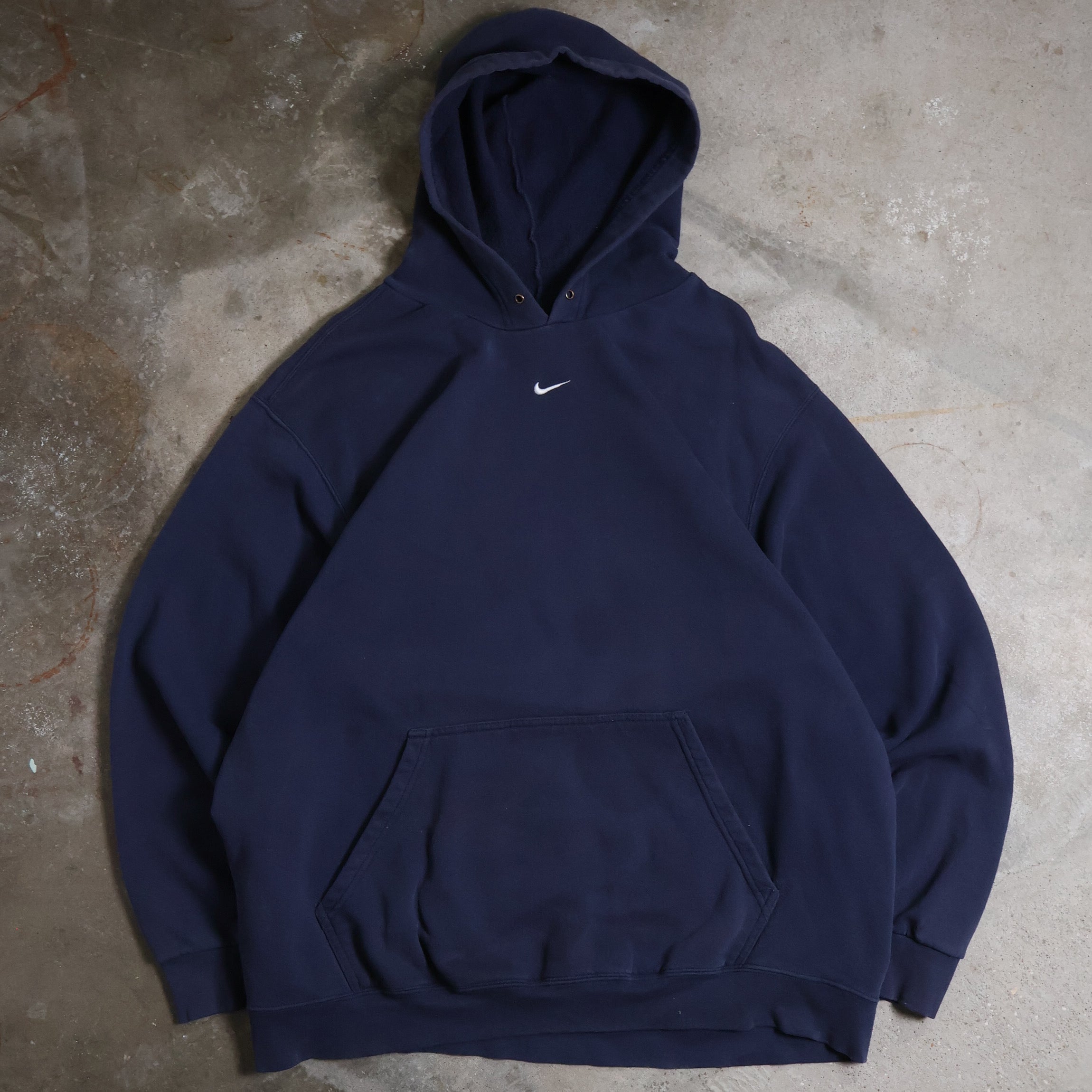 Navy Nike Centerswoosh Hoodie 00s (XXL)